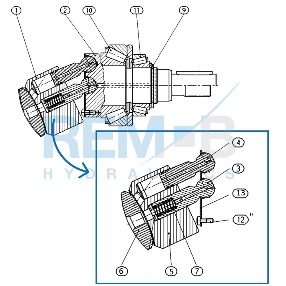 STANDARD SPARE PARTS A7VO160