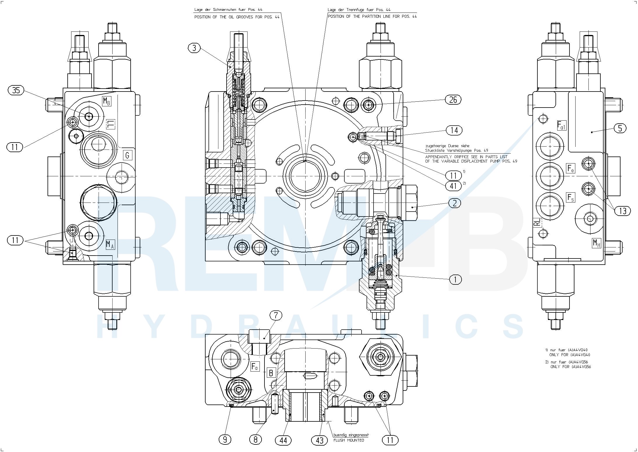 PORT PLATE WITH VALVES