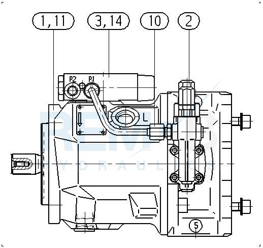 A10VO45DFSR/31R-PSC62K01-SO888