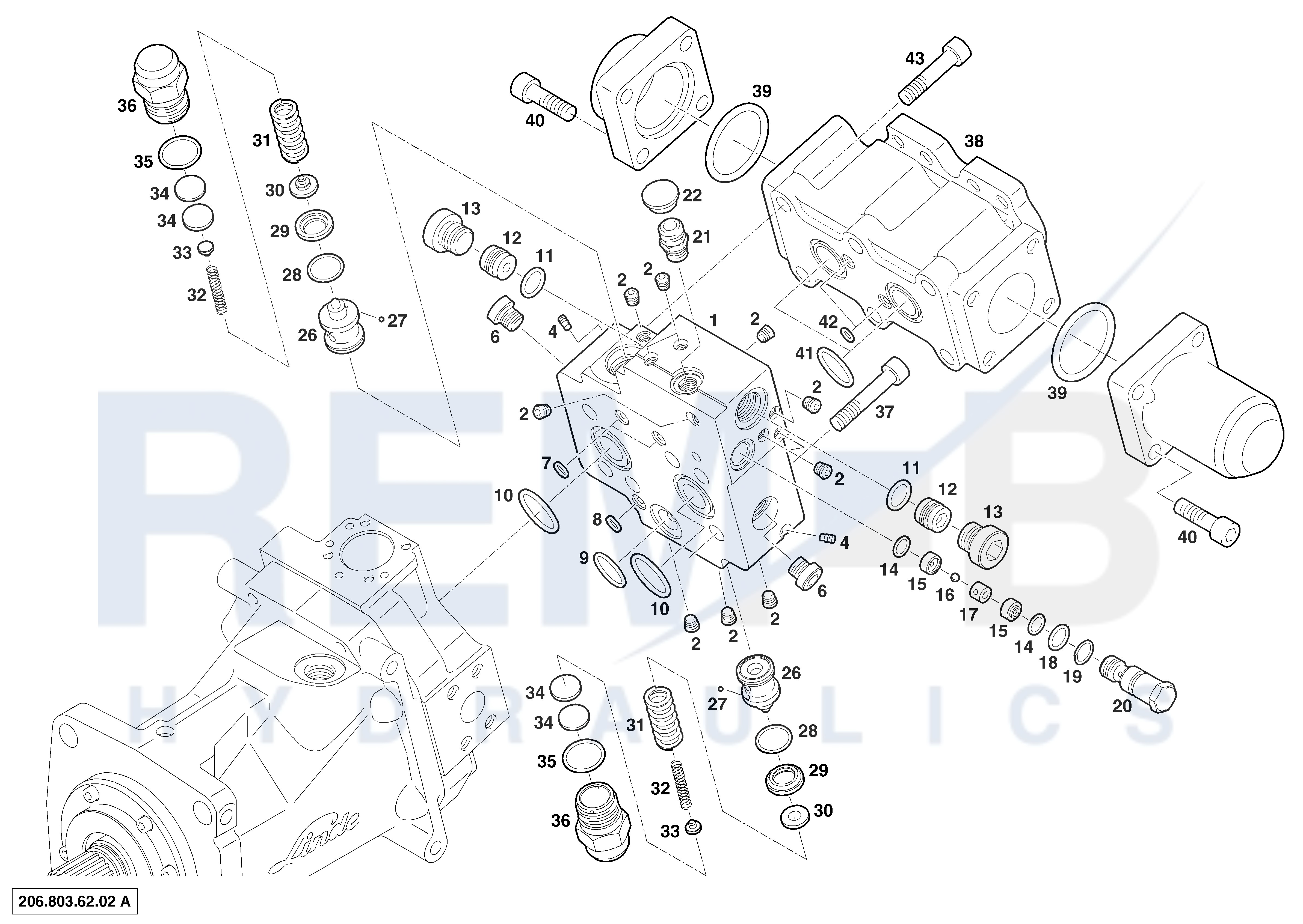 VALVE PLATE AND DOUBLE ACTING BRAKE VALVE