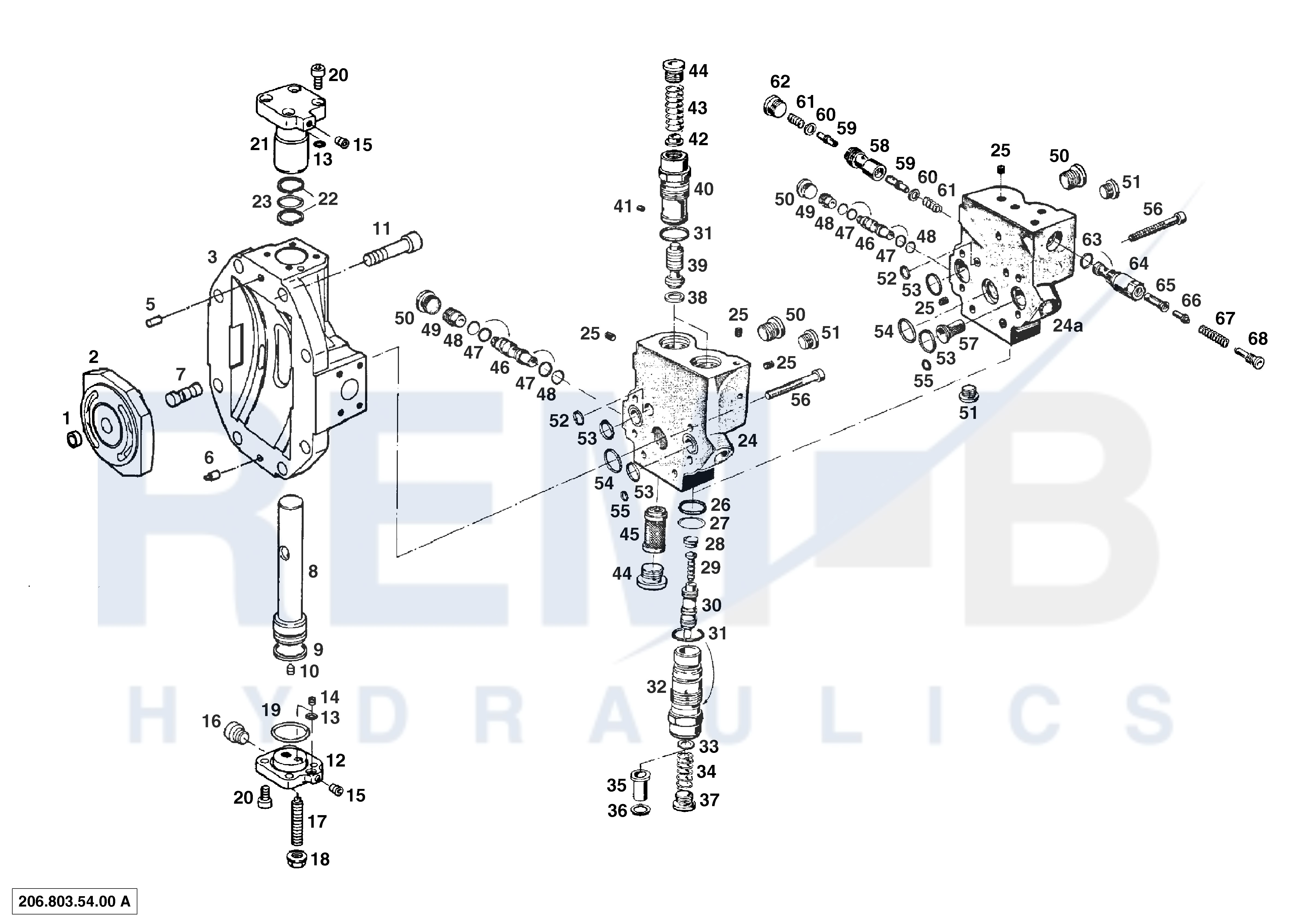 PORT PLATE HOUSING AND PRESSURE REGULATOR (206.000