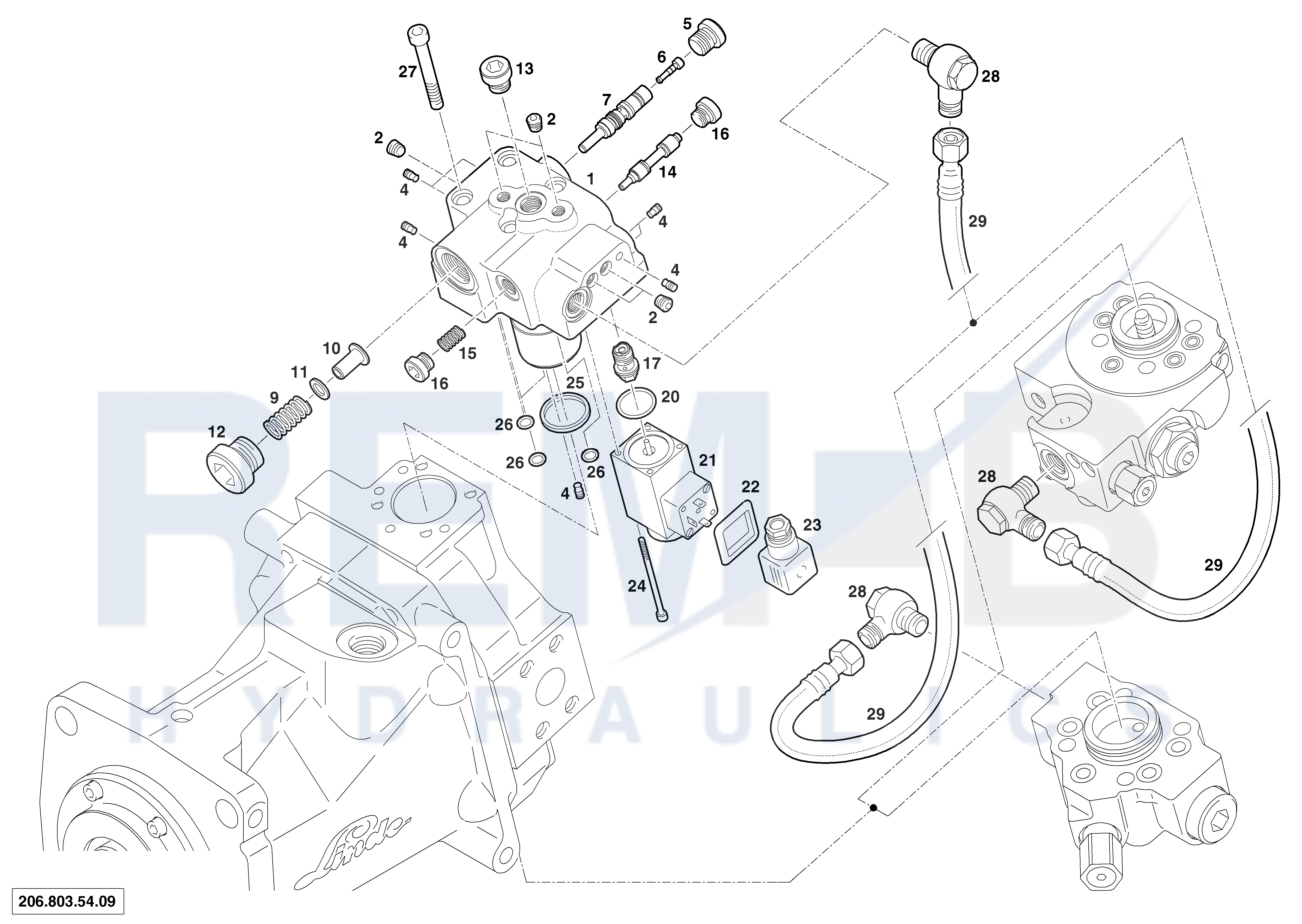 PRESSURE REGULATOR WITH HIGH-PRESSURE CUT-OFF [=>|