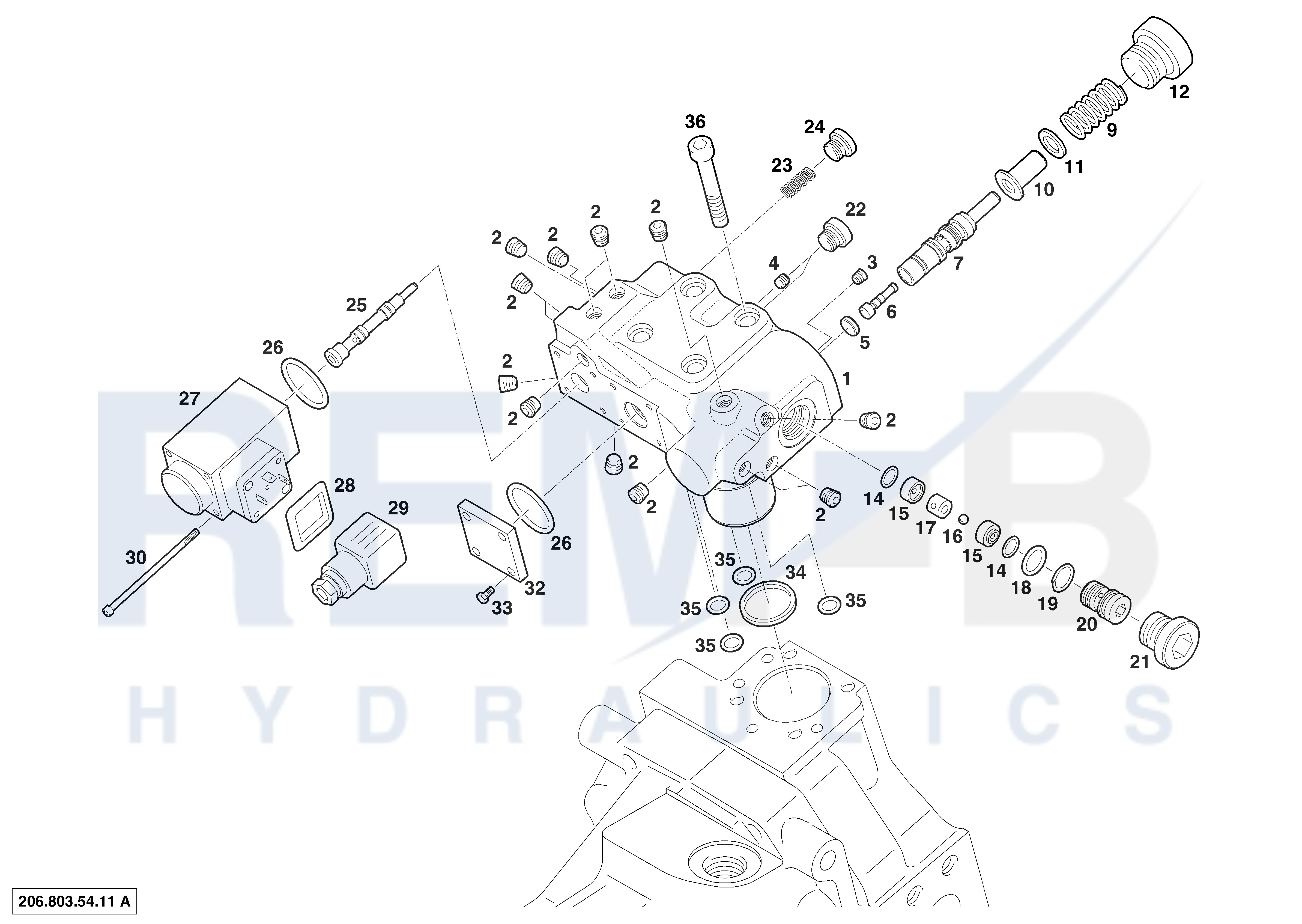 PRESSURE REGULATOR WITH HIGH-PRESSURE CUT-OFF 206.