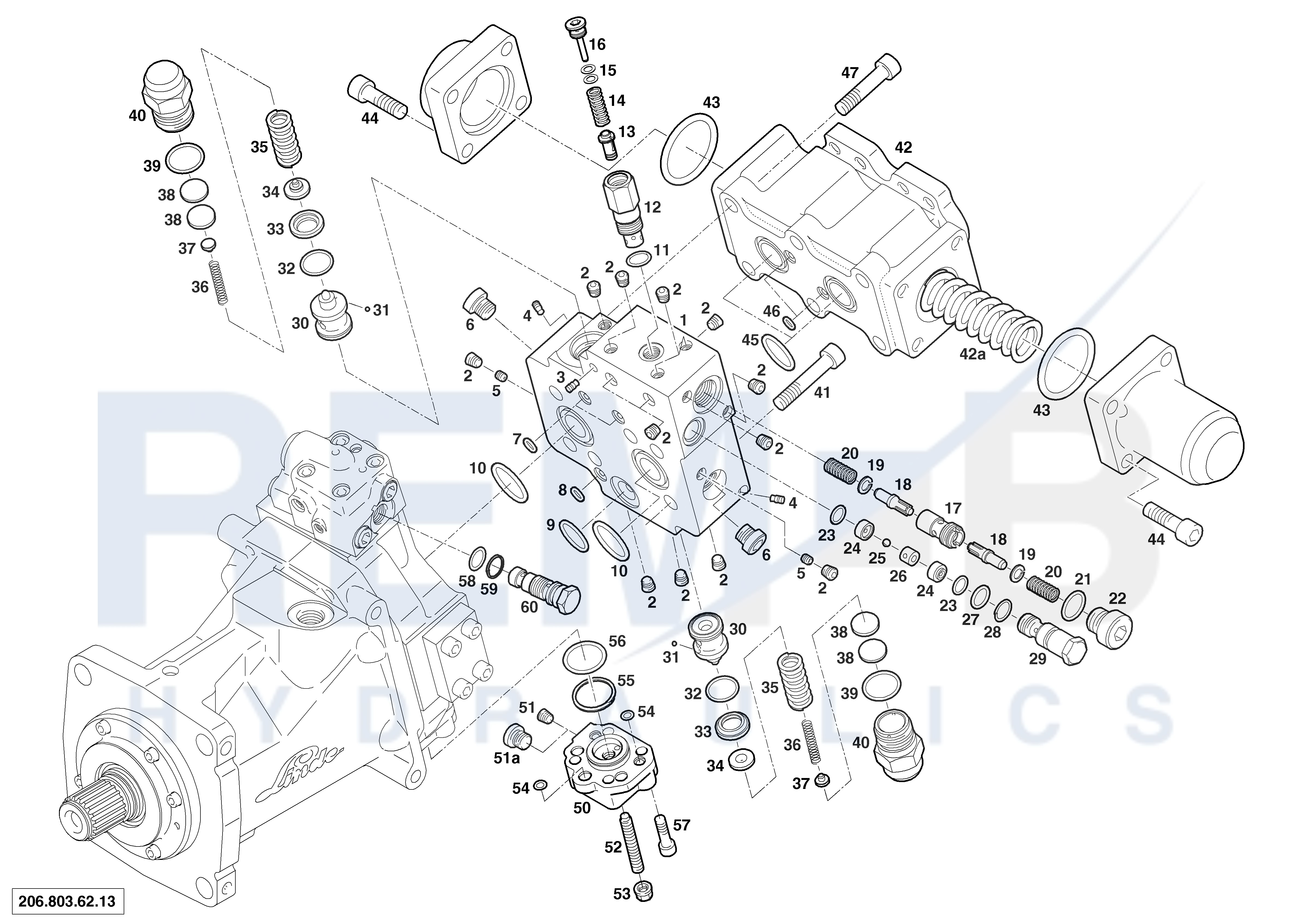 CONVERSION KIT FROM 206.000.25.25 TO 206.000.25.64