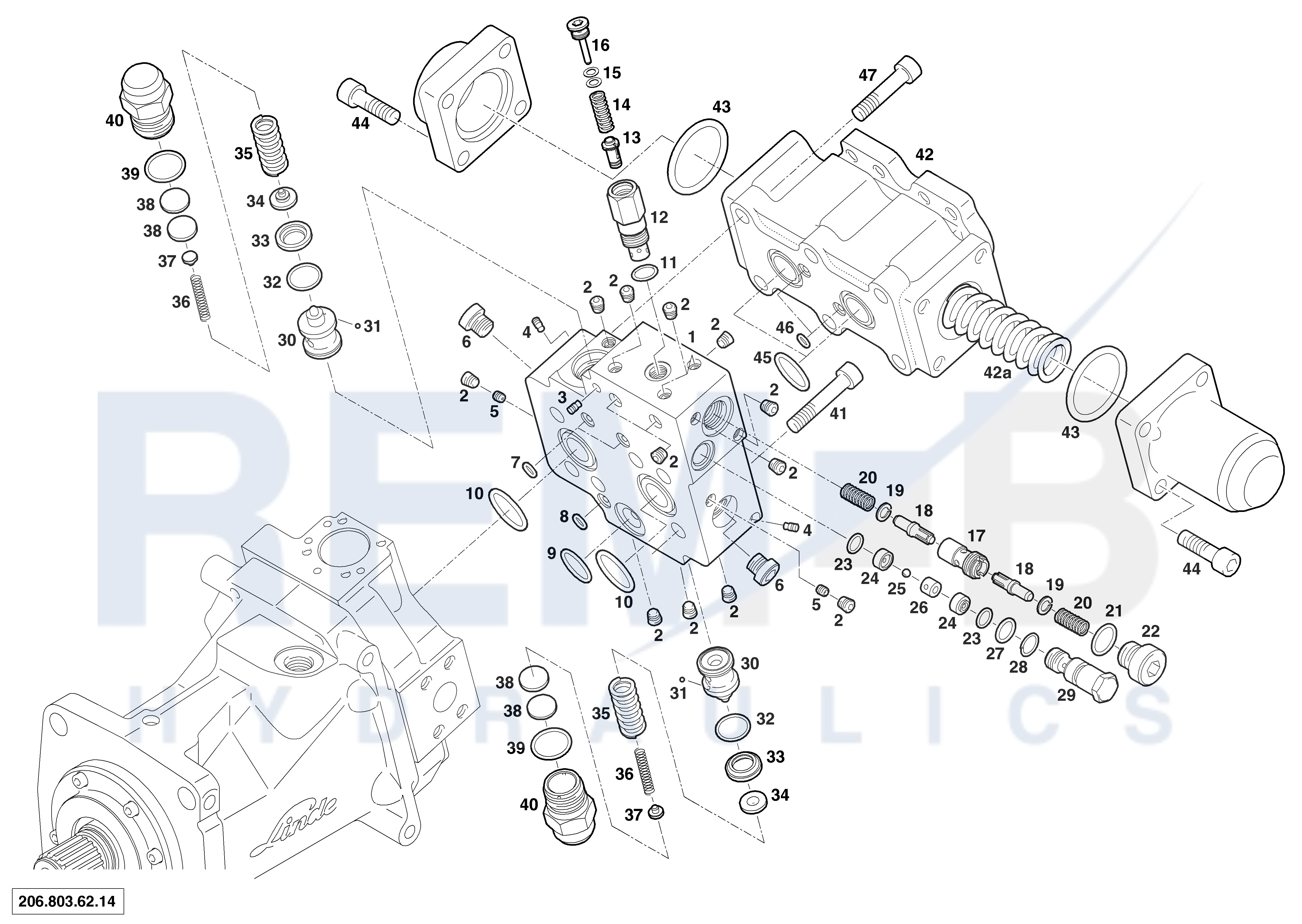 VALVE PLATE AND DOUBLE ACTING BRAKE VALVE