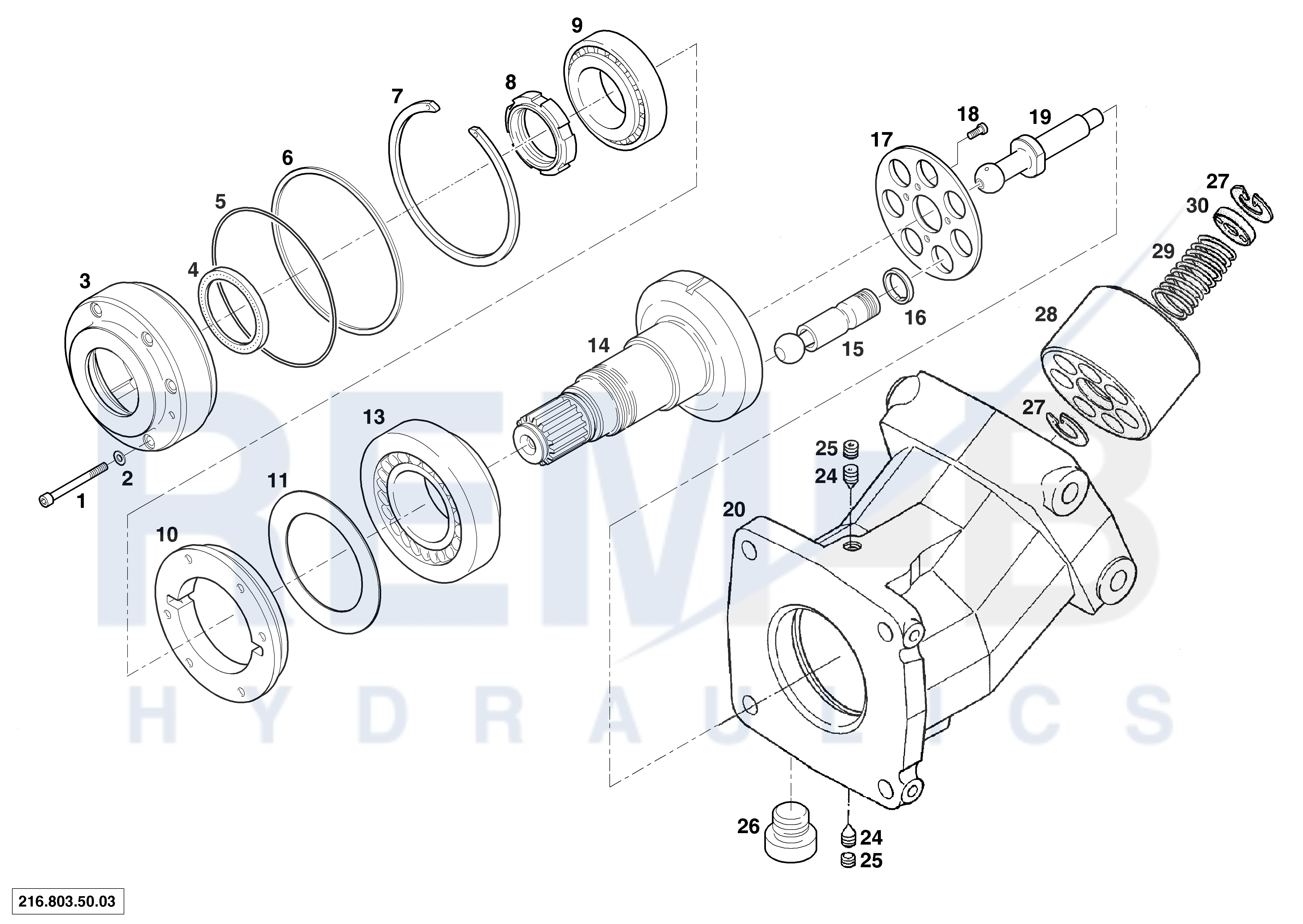 DRIVE SHAFT AND HOUSING