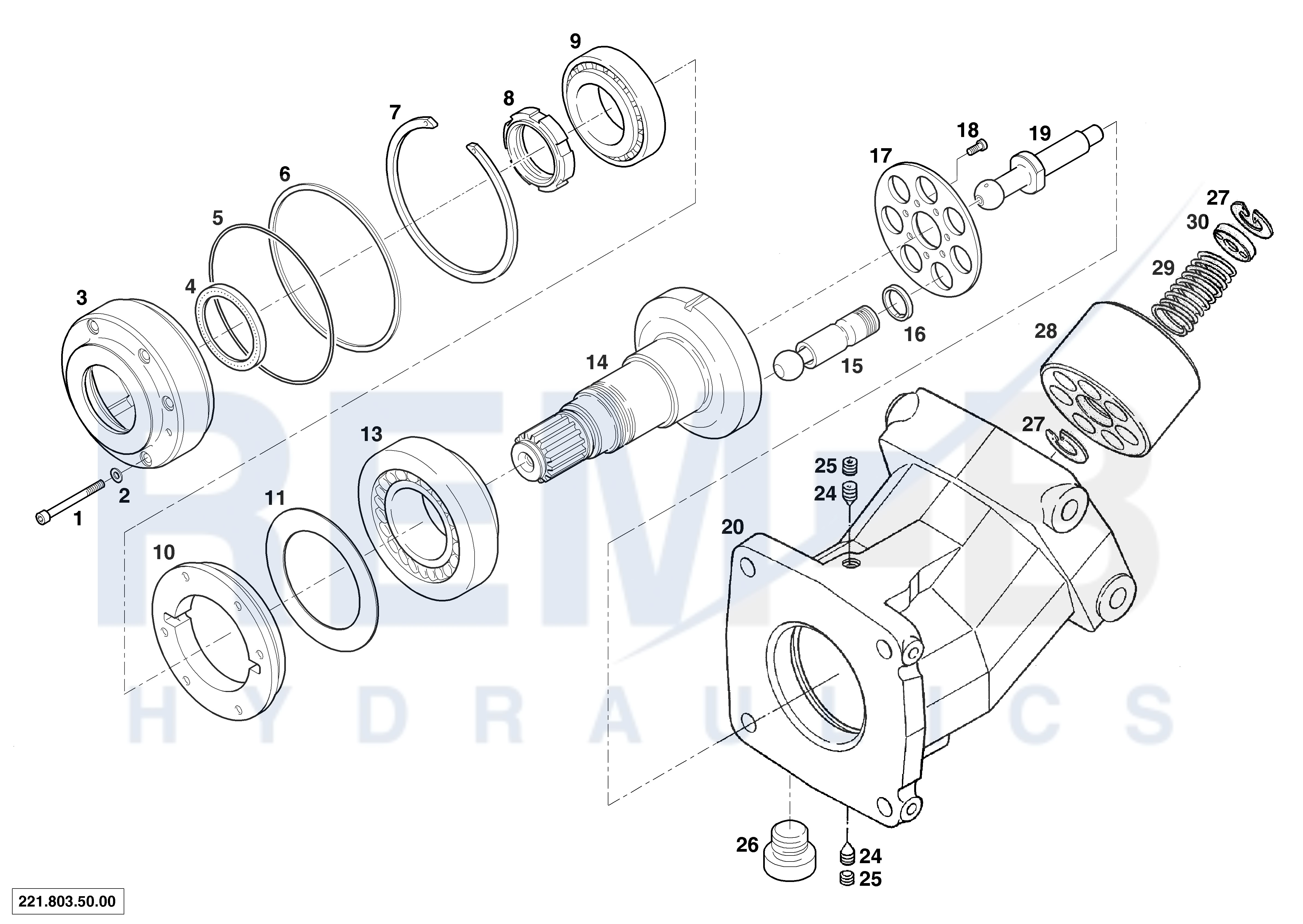 DRIVE SHAFT AND HOUSING