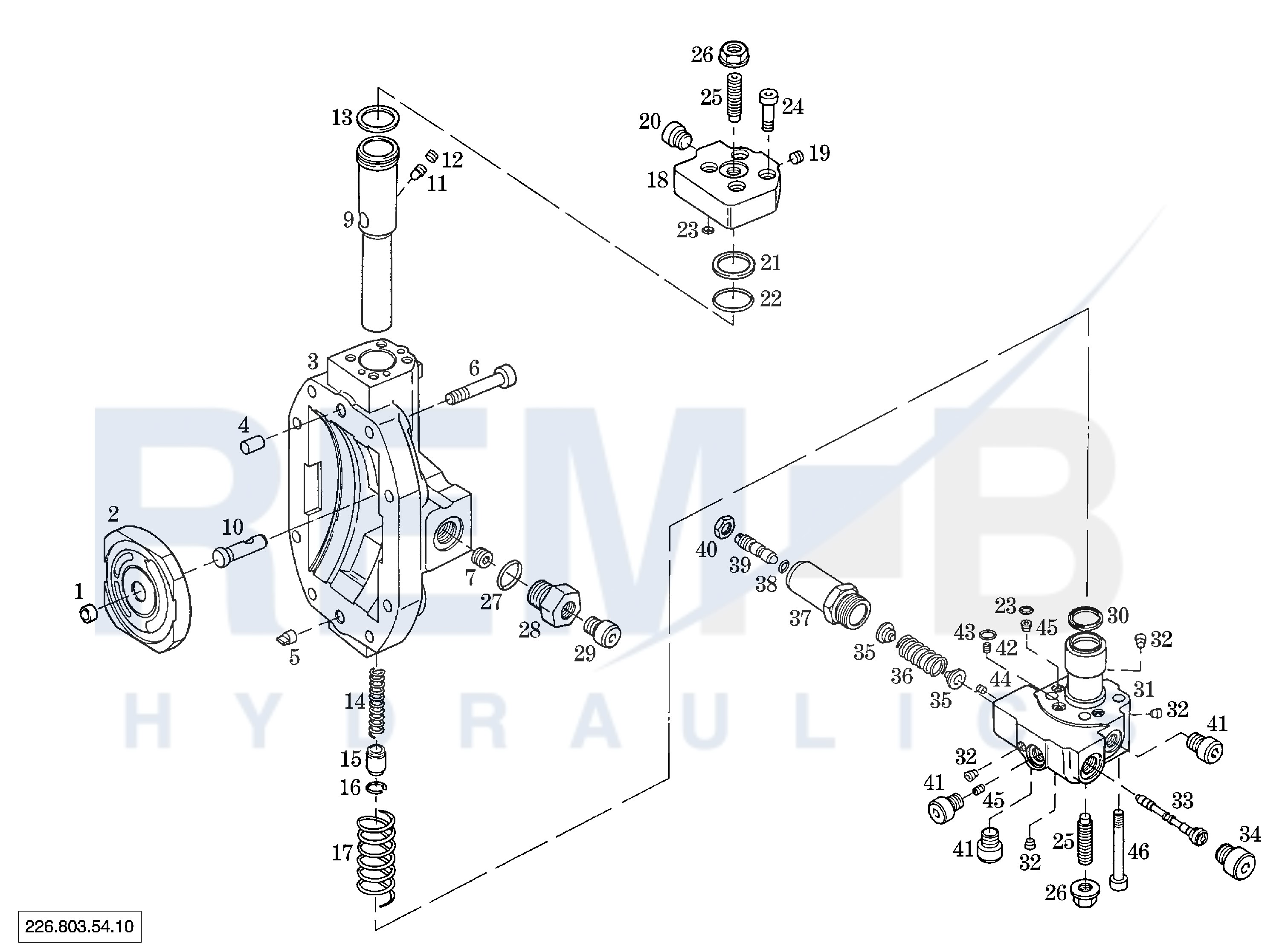 PORT PLATE HOUSING AND C-PRESSURE REGULATOR