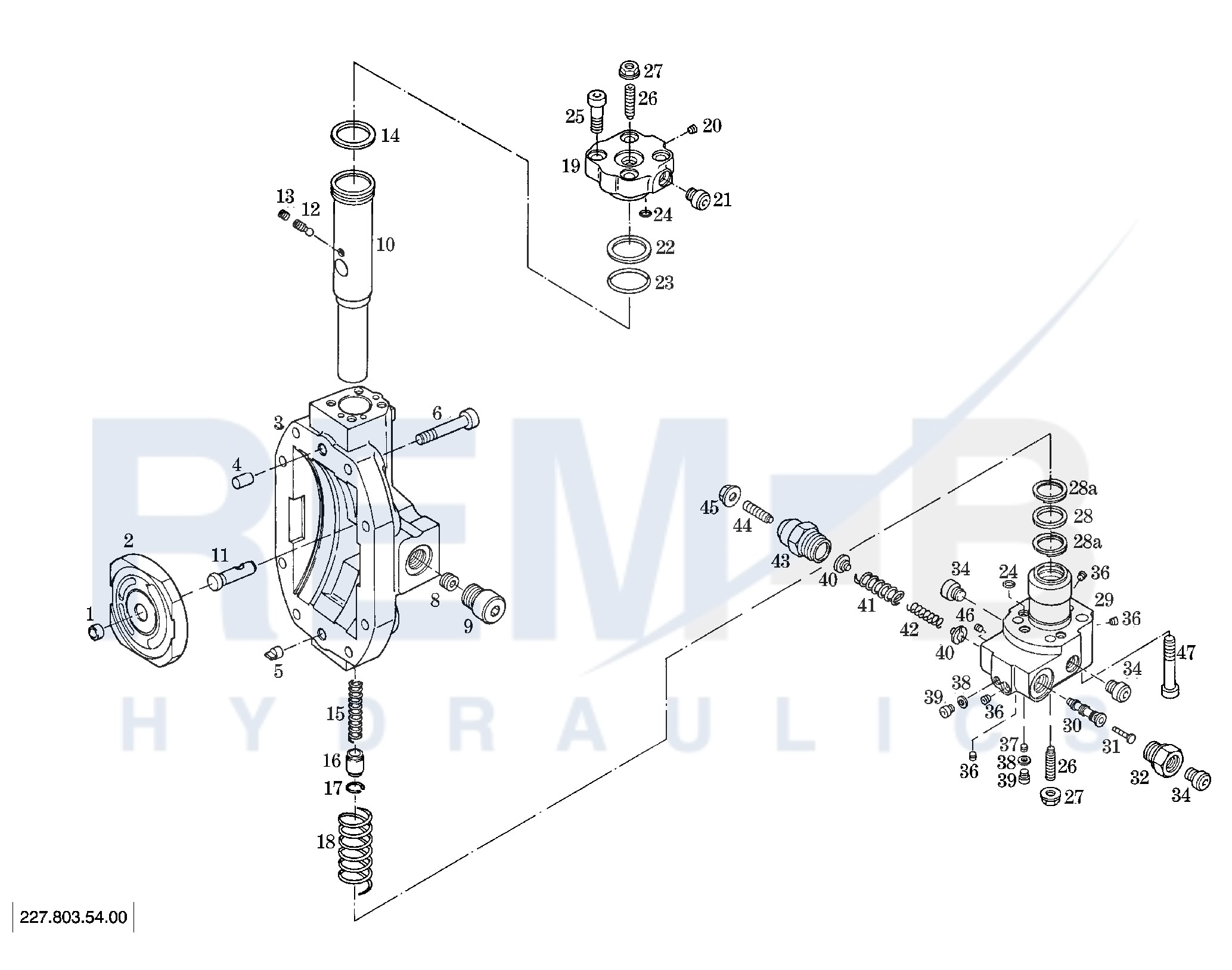 PORT PLATE HOUSING AND PRESSURE REGULATOR