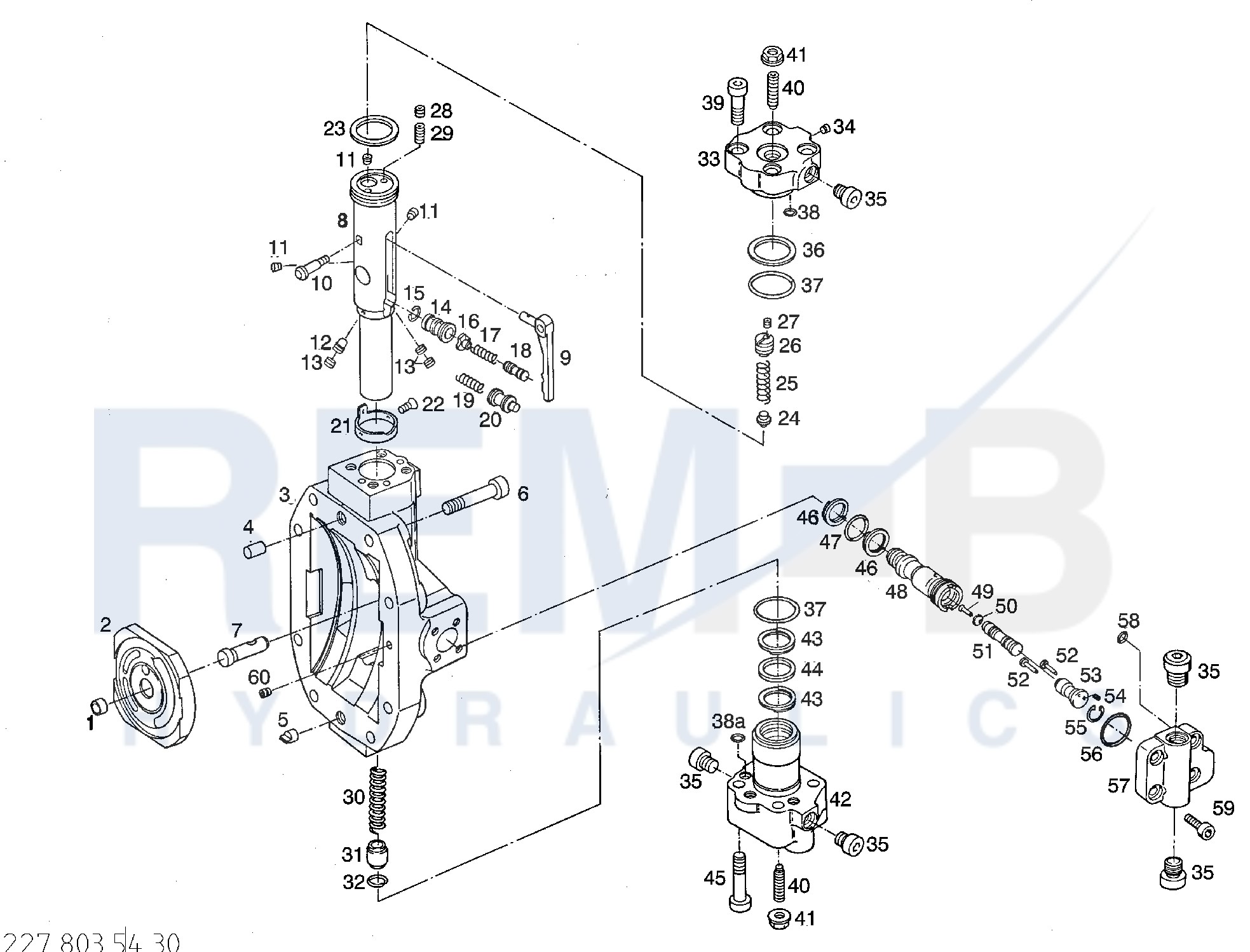 PORT PLATE HOUSING AND SUMMATED POWER CONTROL