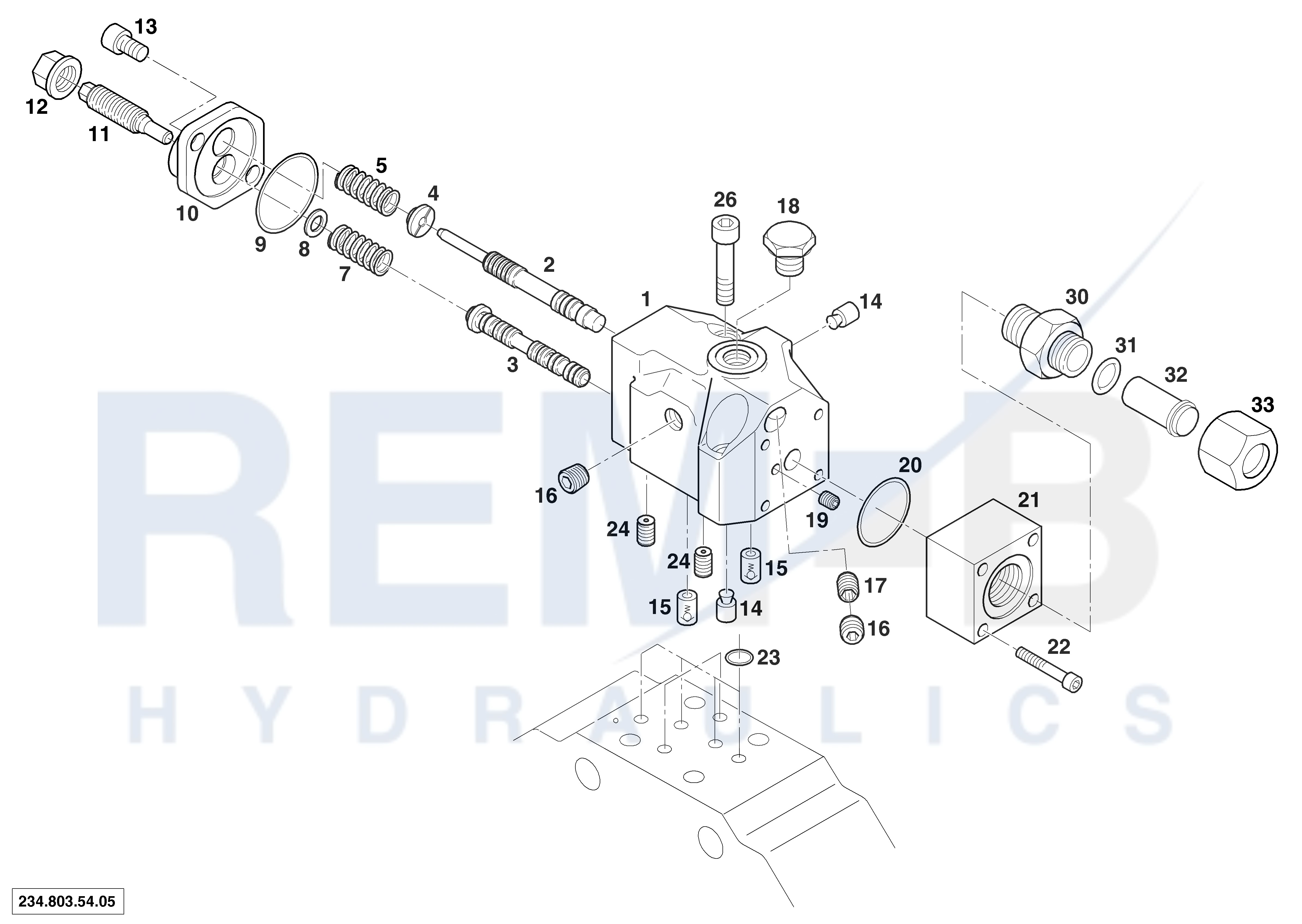 PRESSURE REGULATOR WITH HYDRAULIC QMAX-CONTROL (ND