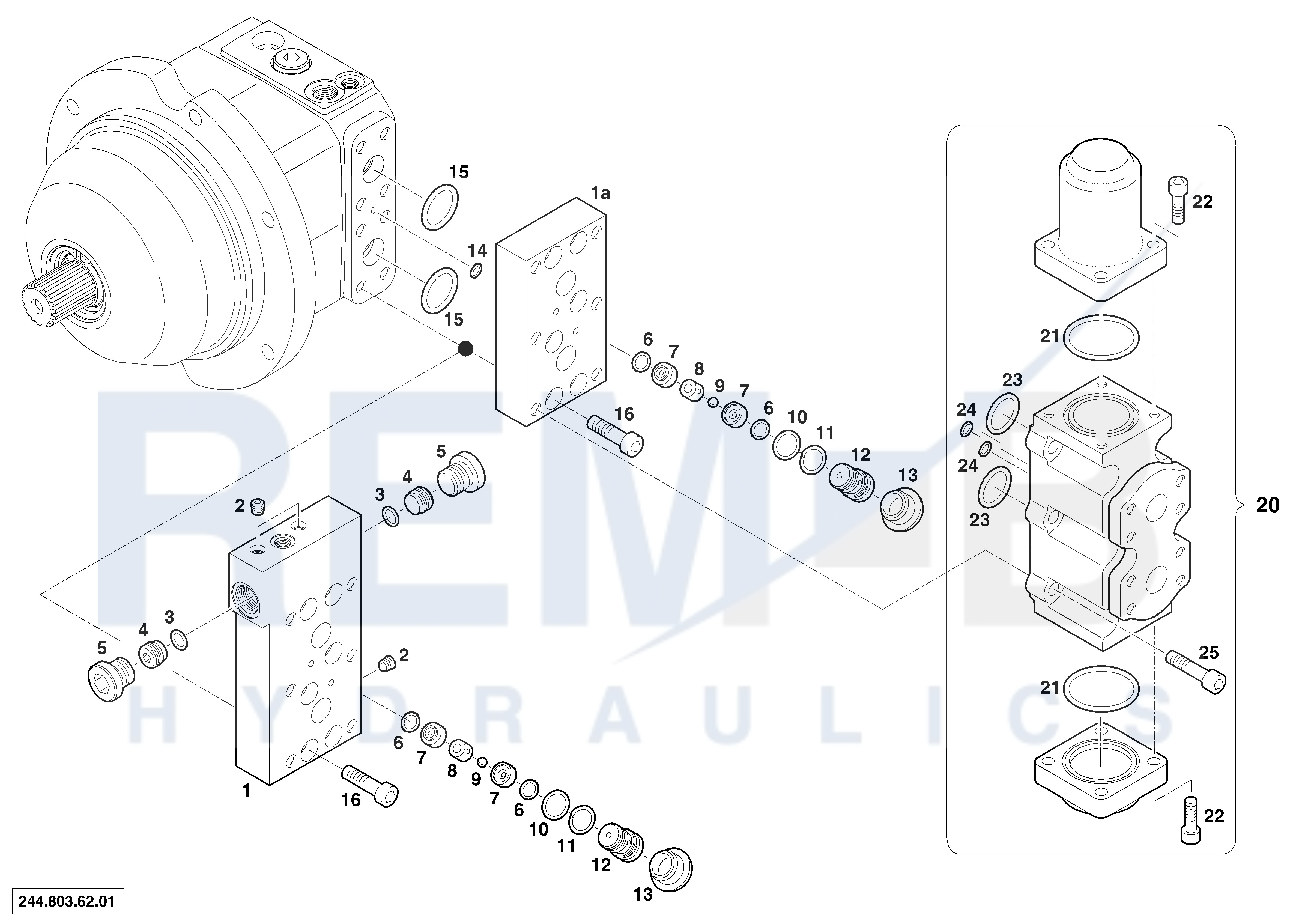 VALVE PLATE AND BRAKE VALVE