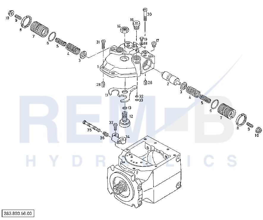 HYDRAULIC REMOTE CONTROL (PUMP 1)