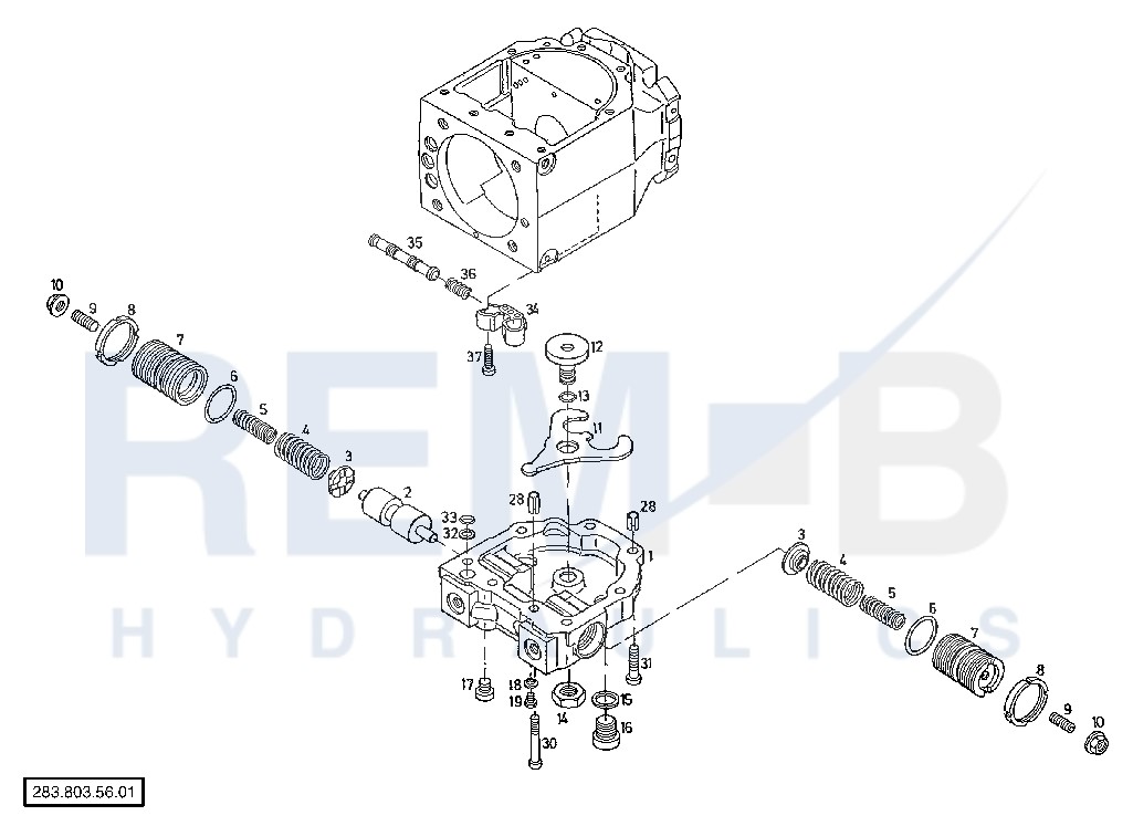 HYDRAULIC REMOTE CONTROL (PUMP 2)