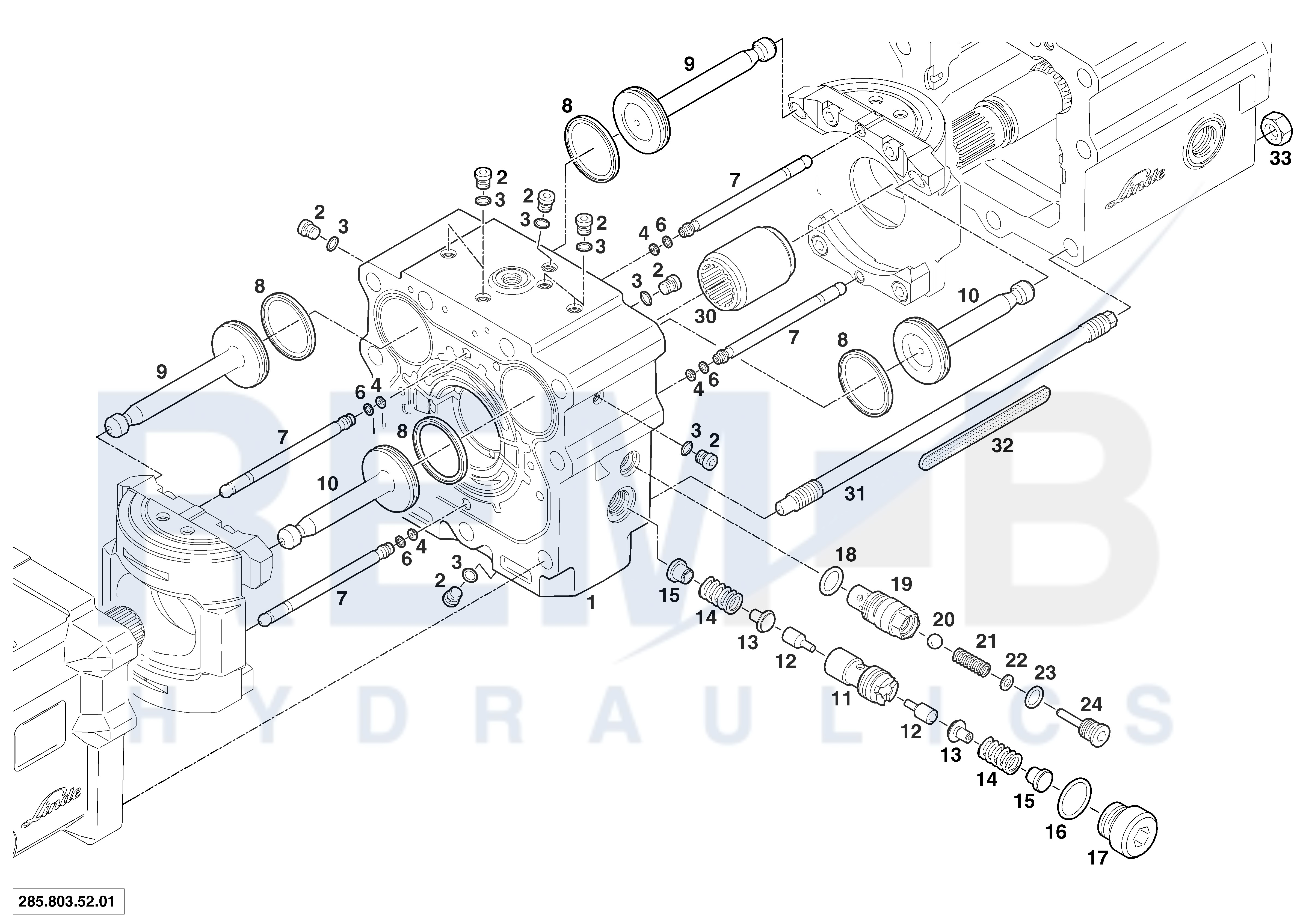 PORT PLATE HOUSING AND PURGE VALVES