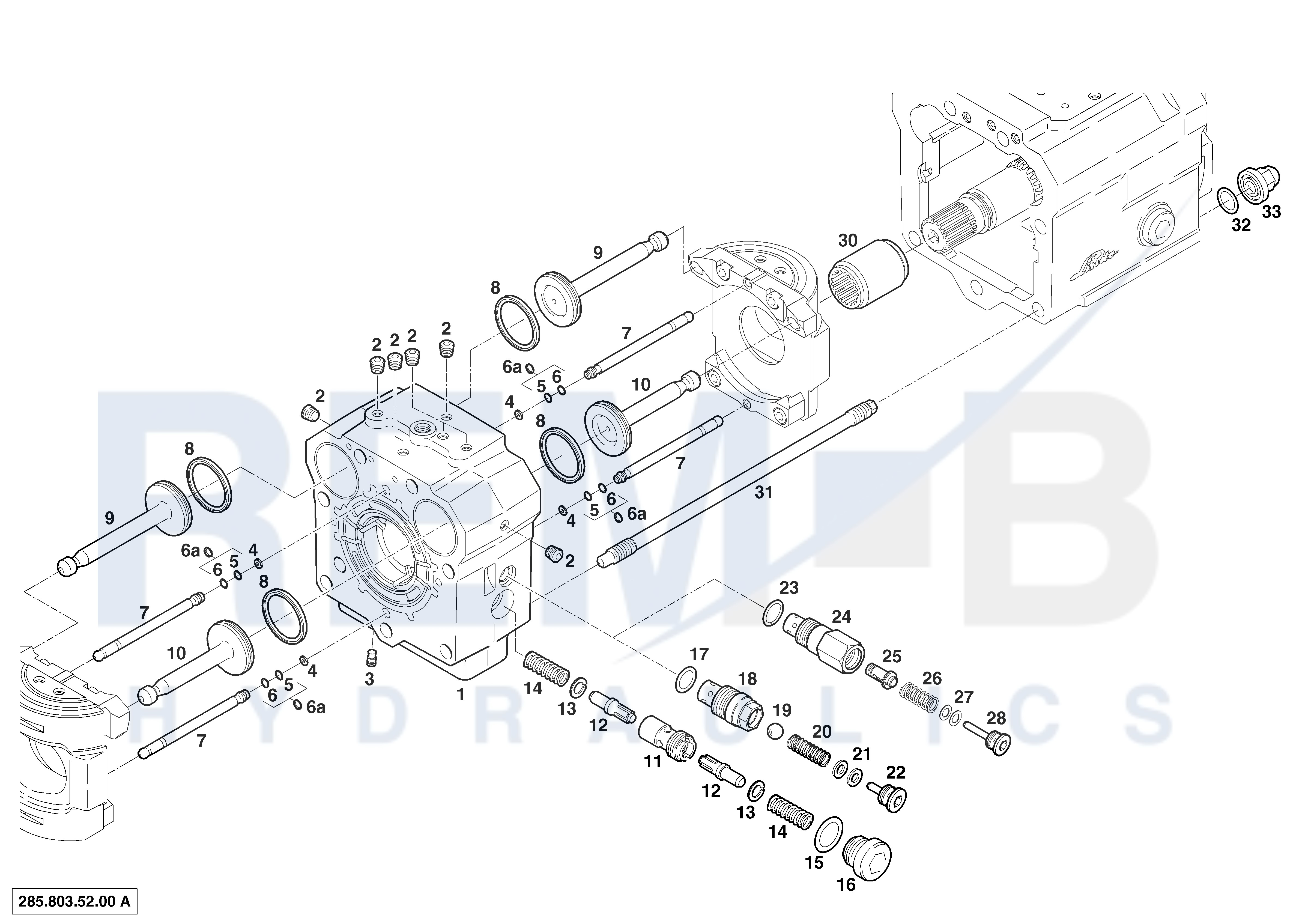 PORT PLATE HOUSING AND PURGE VALVES