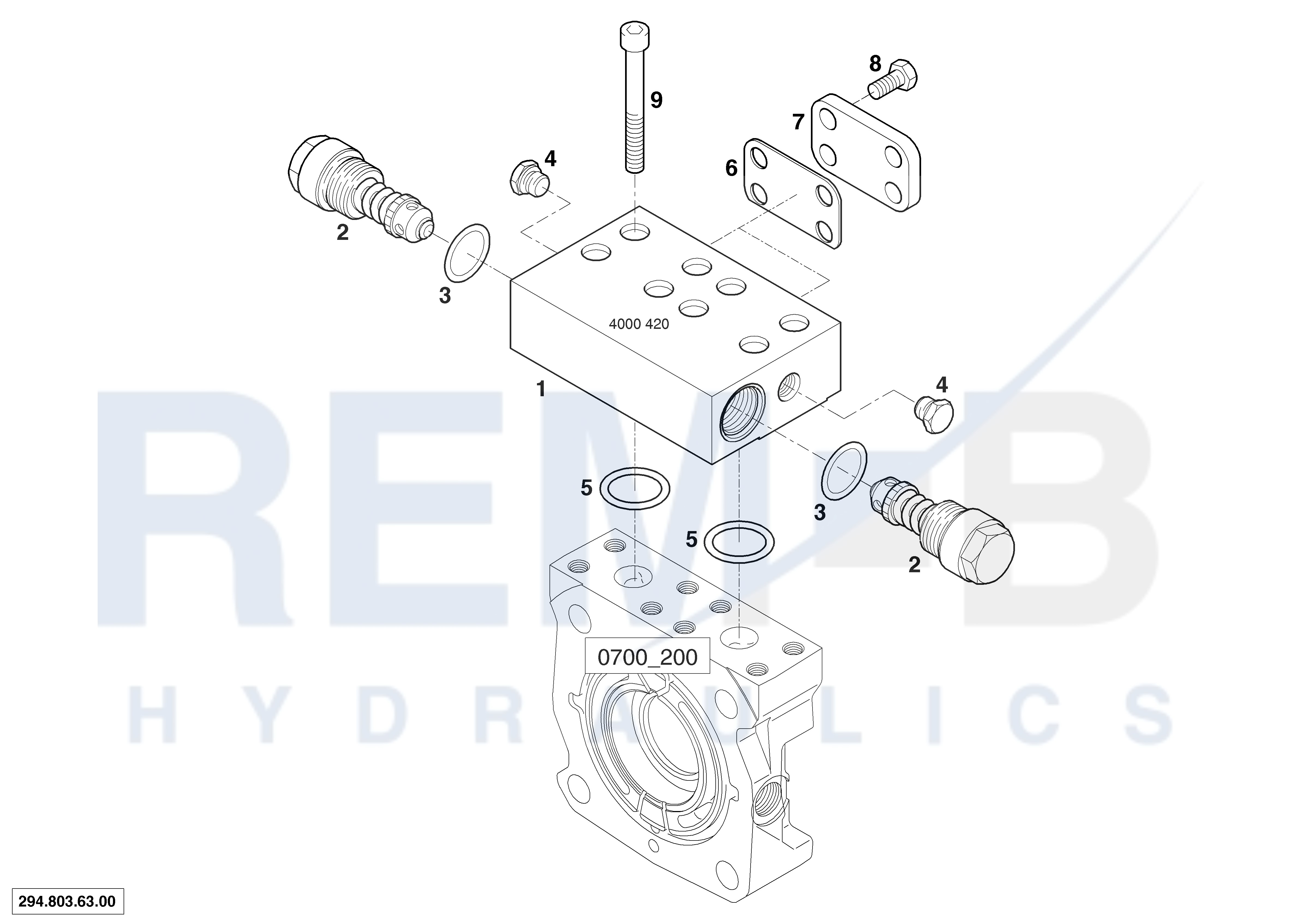 HIGH PRESSURE VALVE BLOCK [4000]