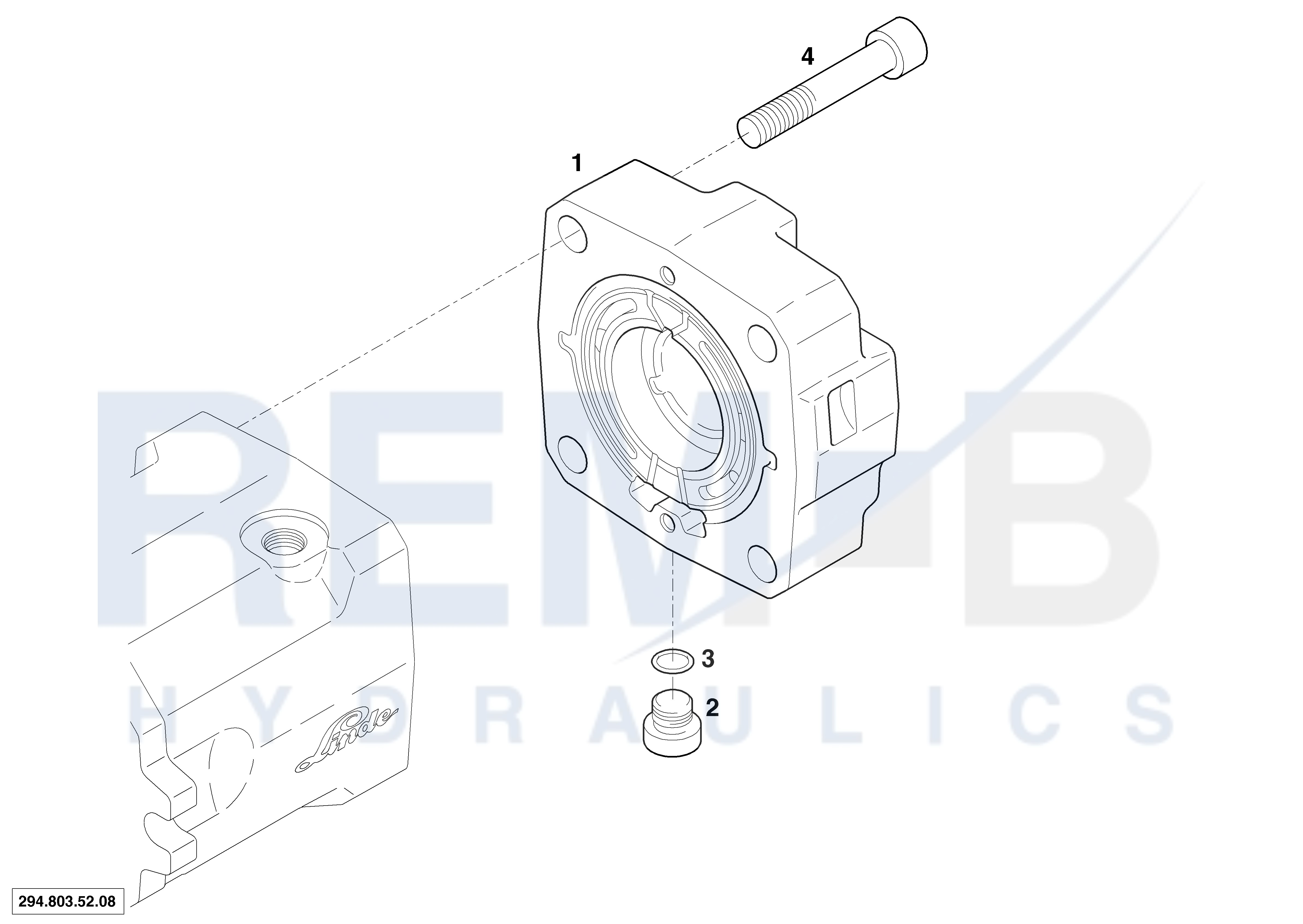 REAR COVER COAXIAL WITHOUT OUTLET