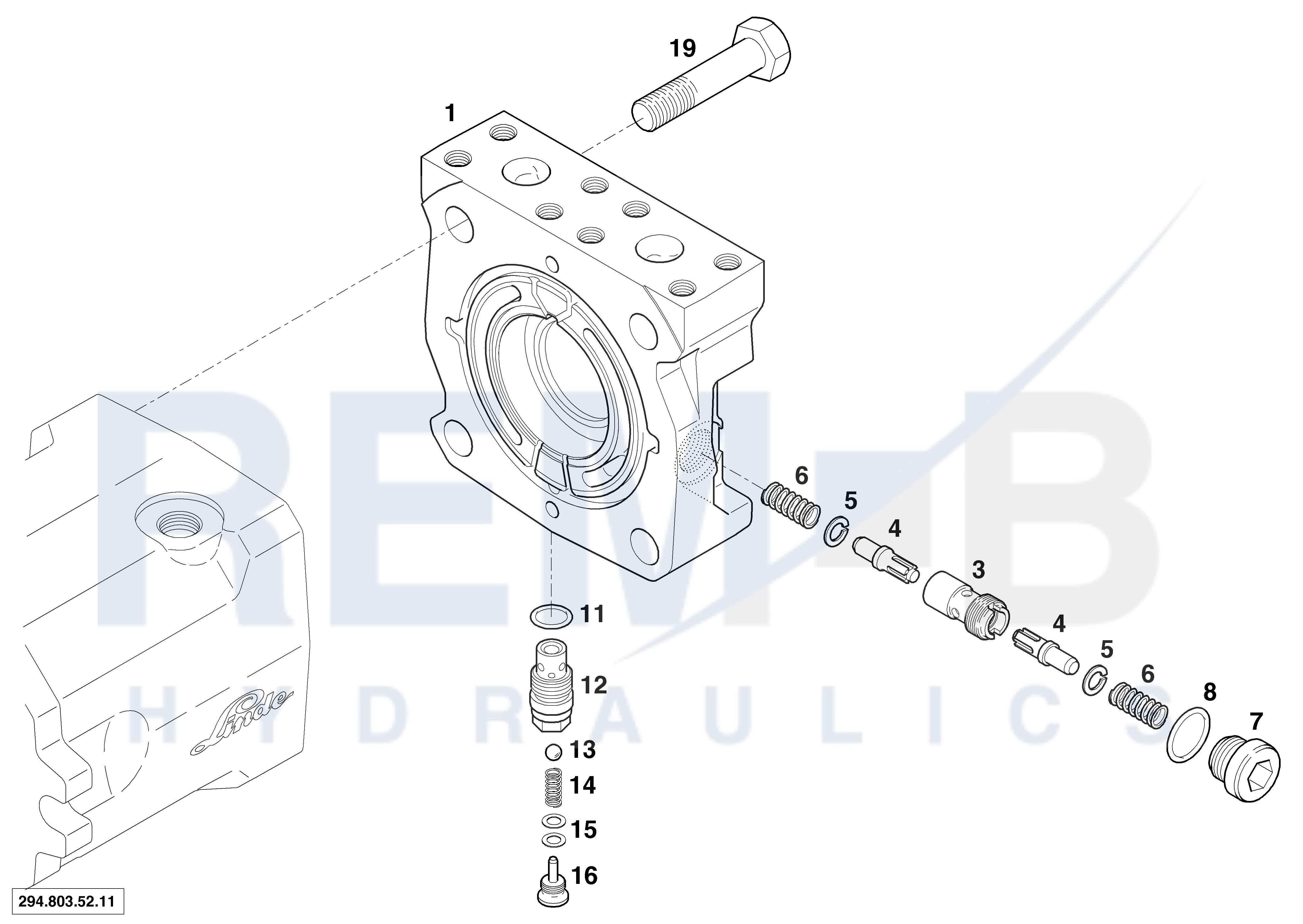 REAR COVER AND OUTLET VALVE