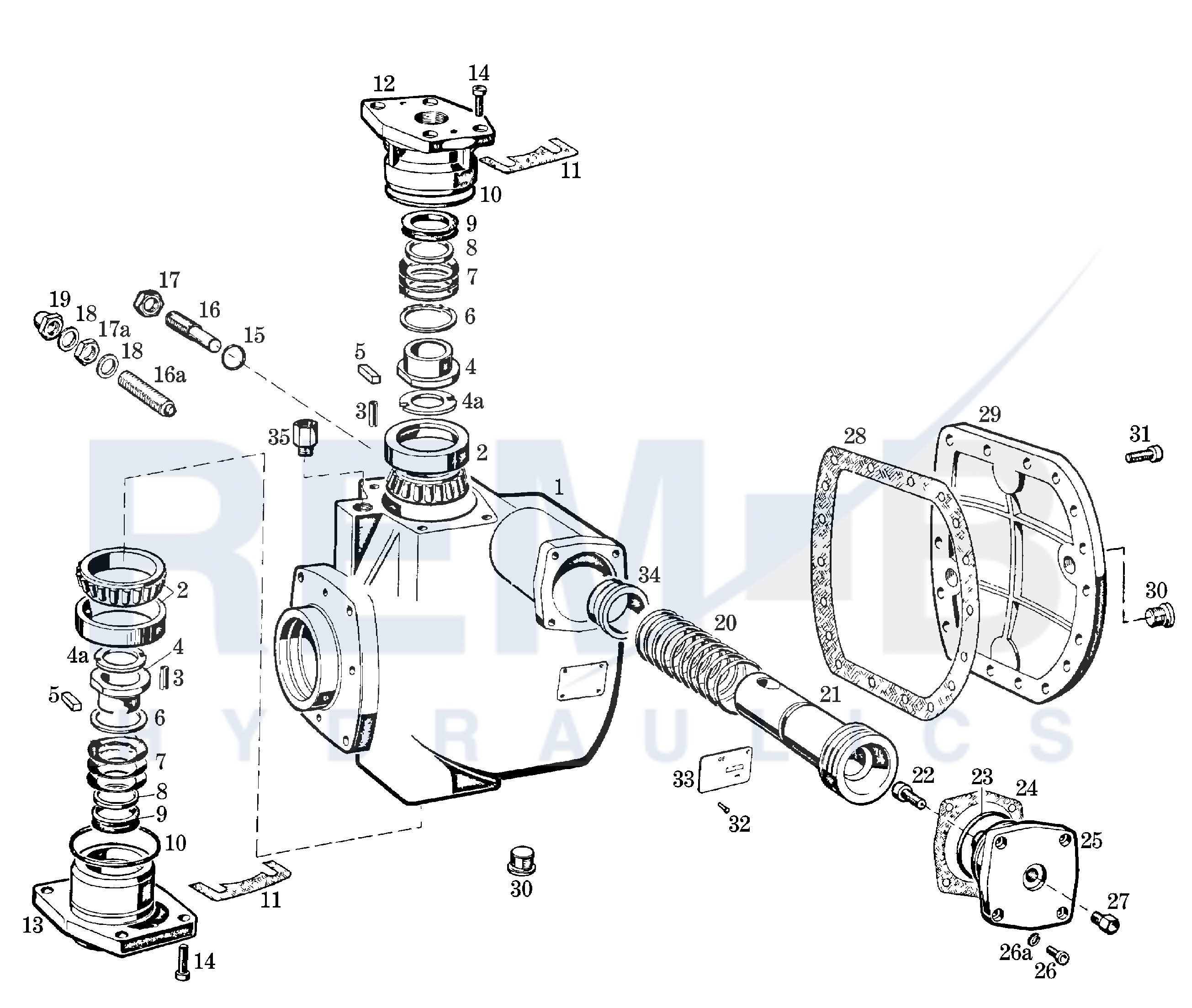 HOUSING, MOUNTING FLANGE AND ADJUSTMENT