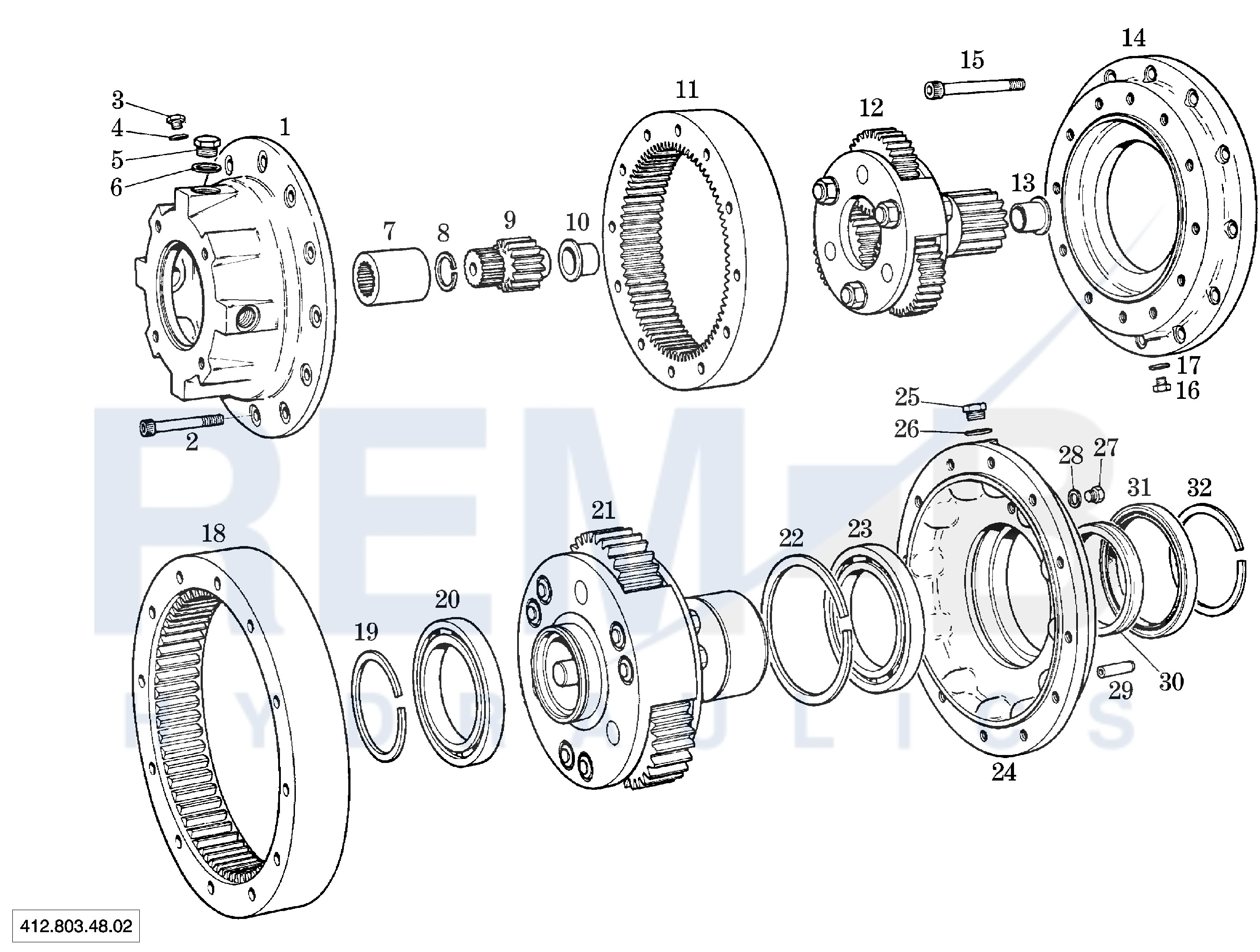 PLANETARY TRANSMISSION PP55 (412.261.20.15)