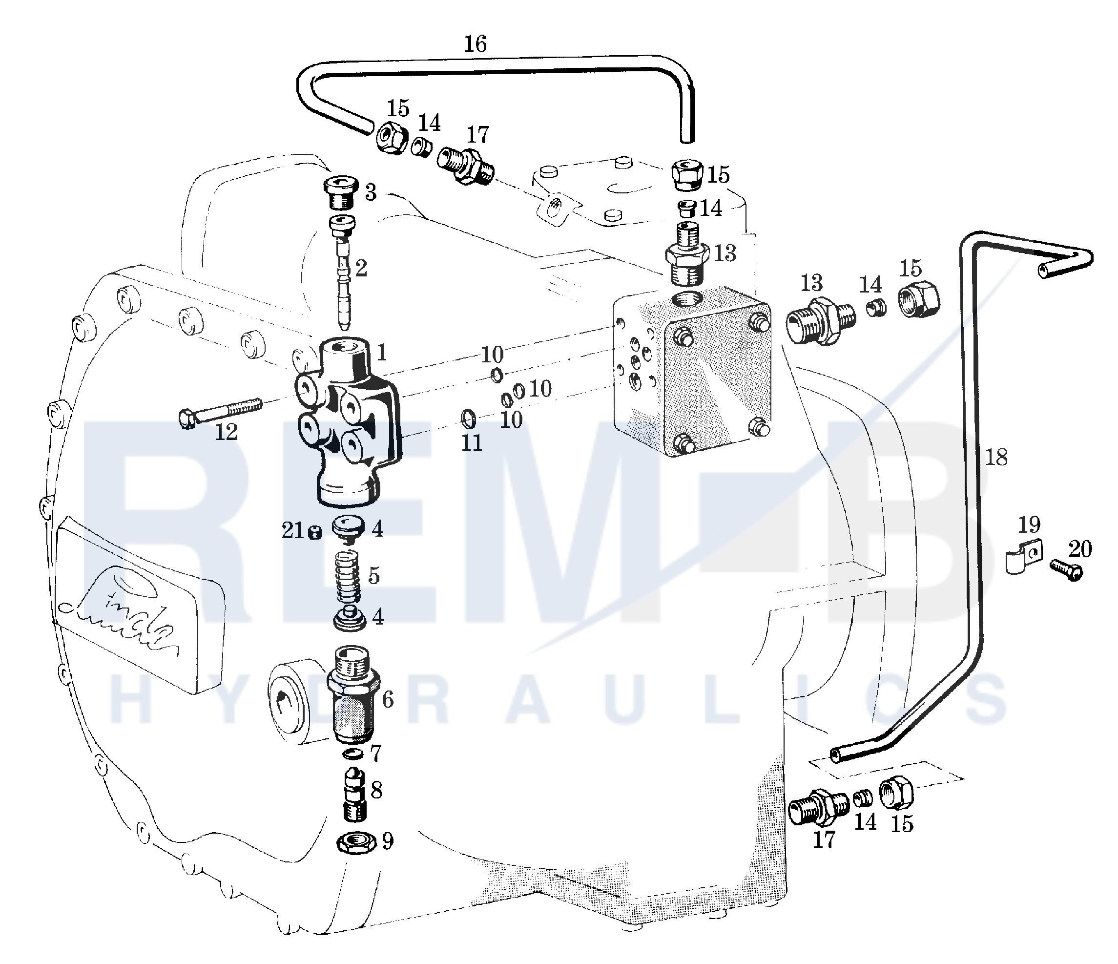 PRESSURE REGULATOR, CHECK VALVE AND TUBE