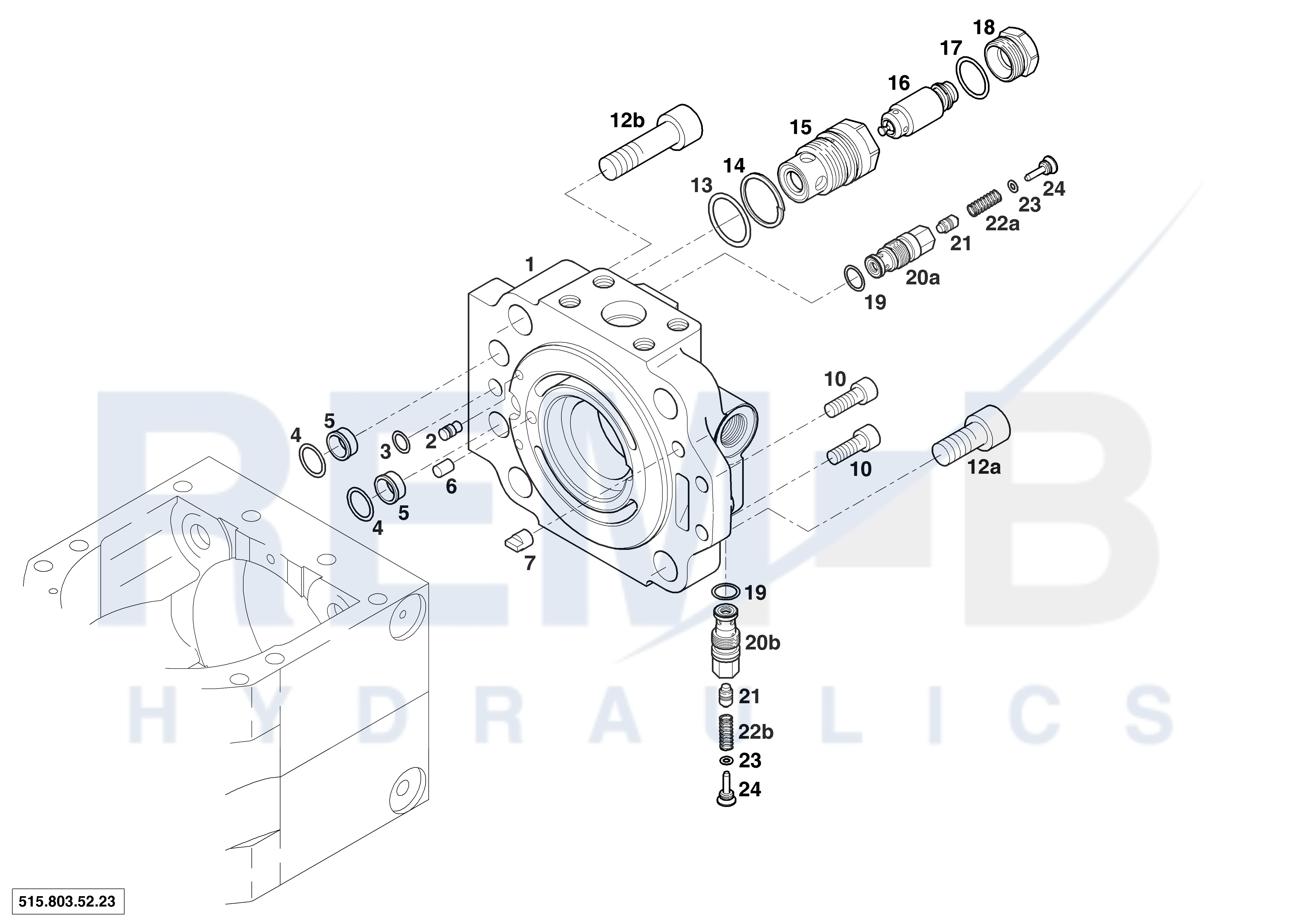 REAR COVER AND VALVE