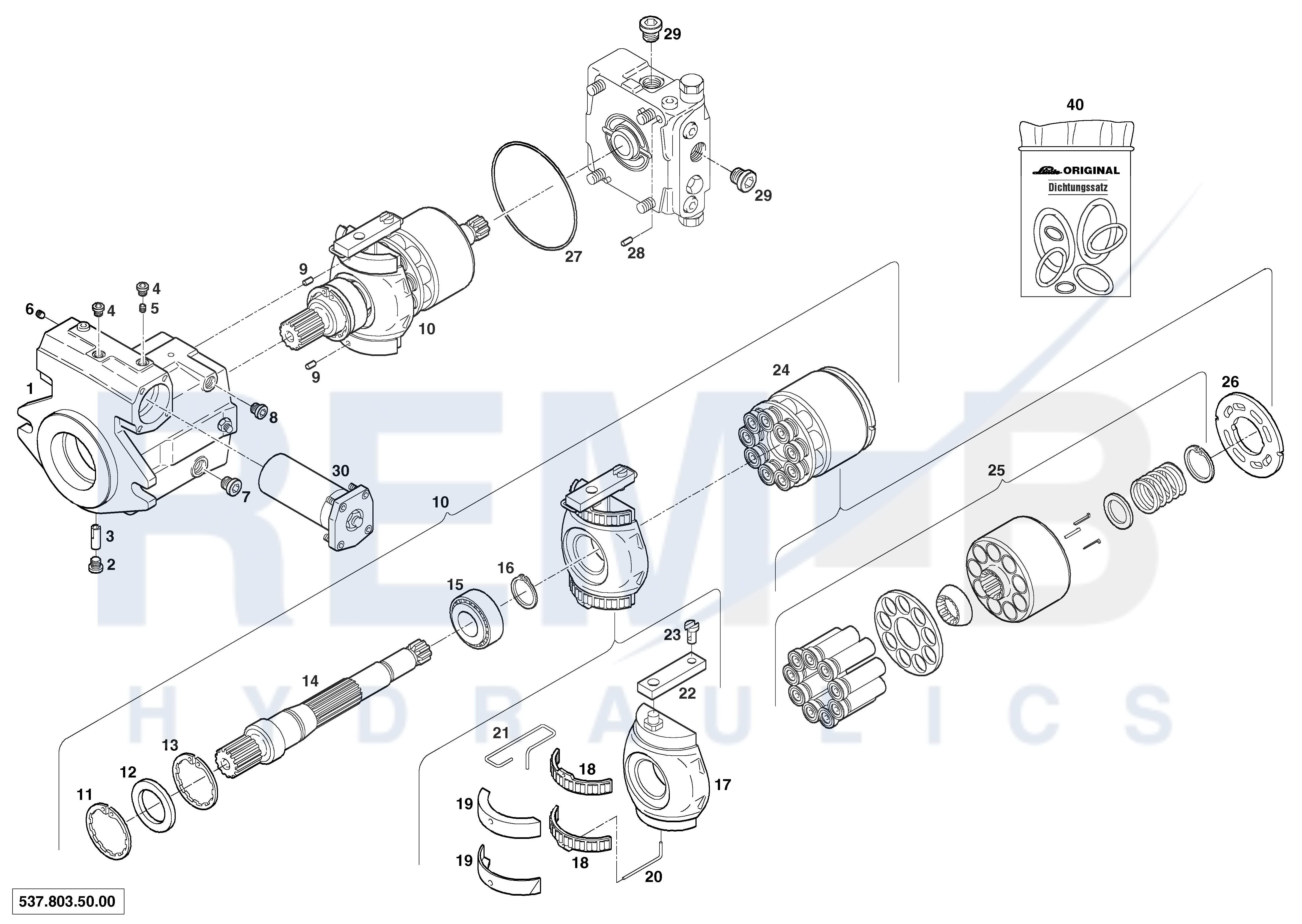 ROTARY GROUP AND HOUSING MPV63-01