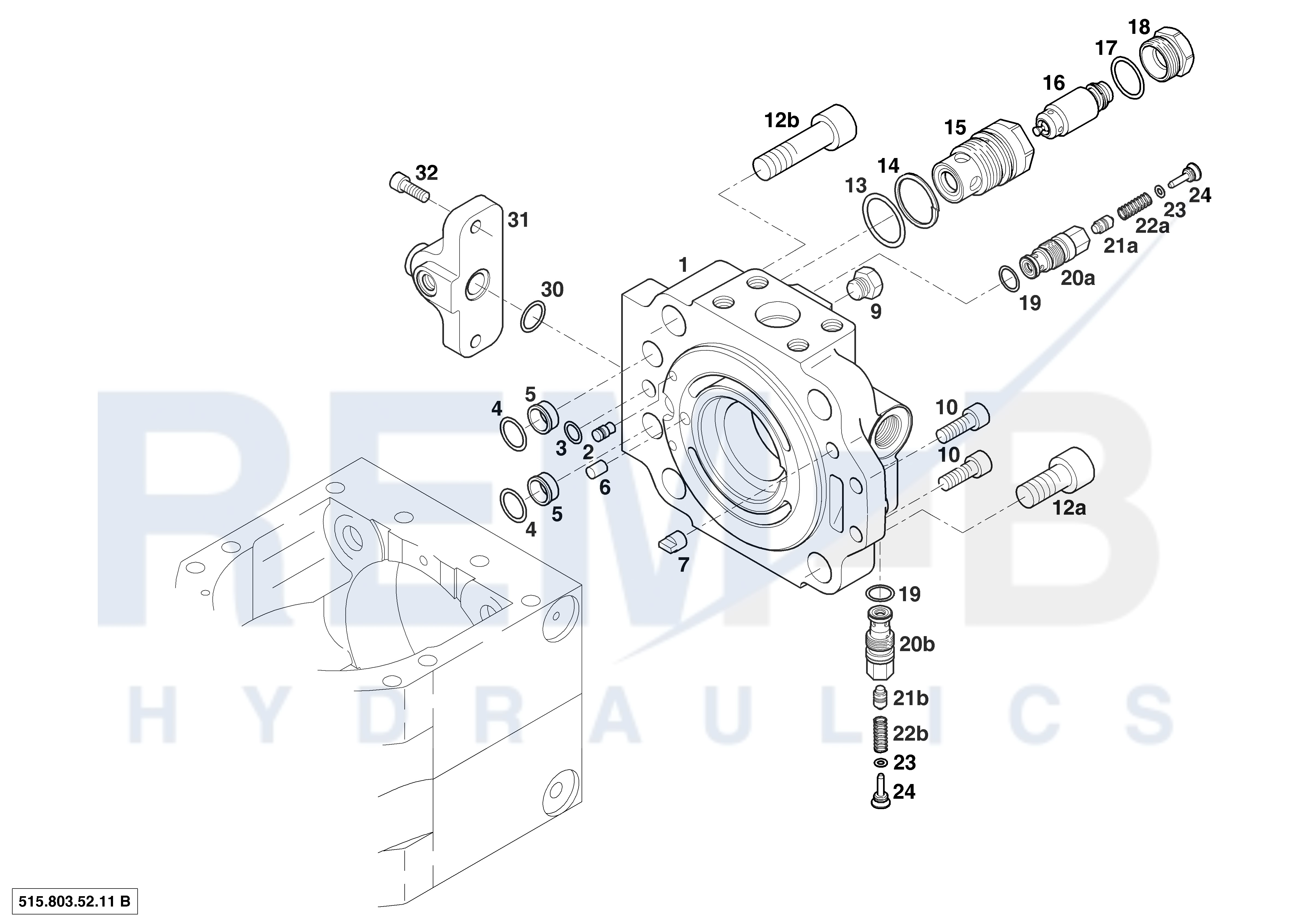 PORT PLATE HOUSING AND VALVES