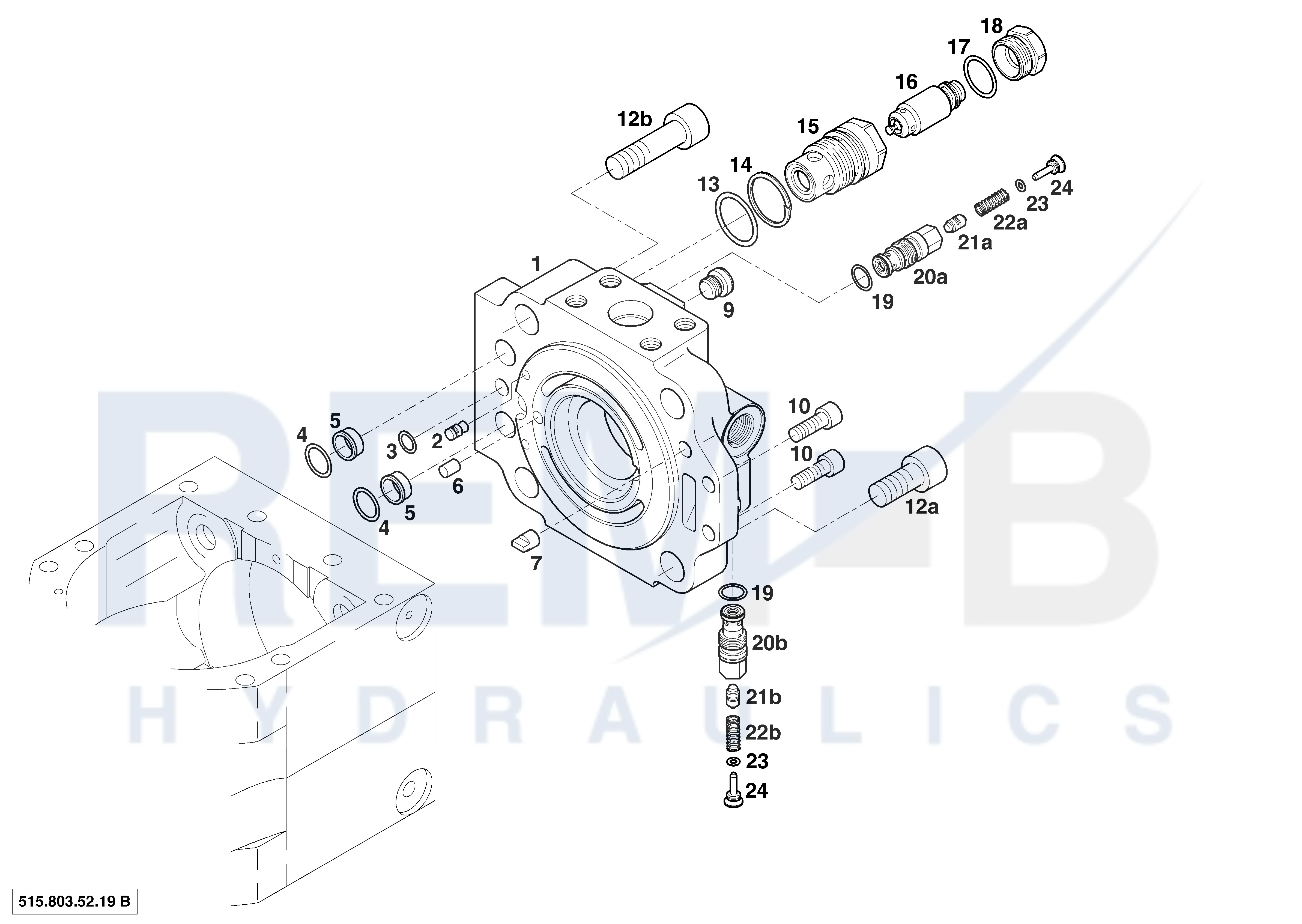 REAR COVER AND VALVE