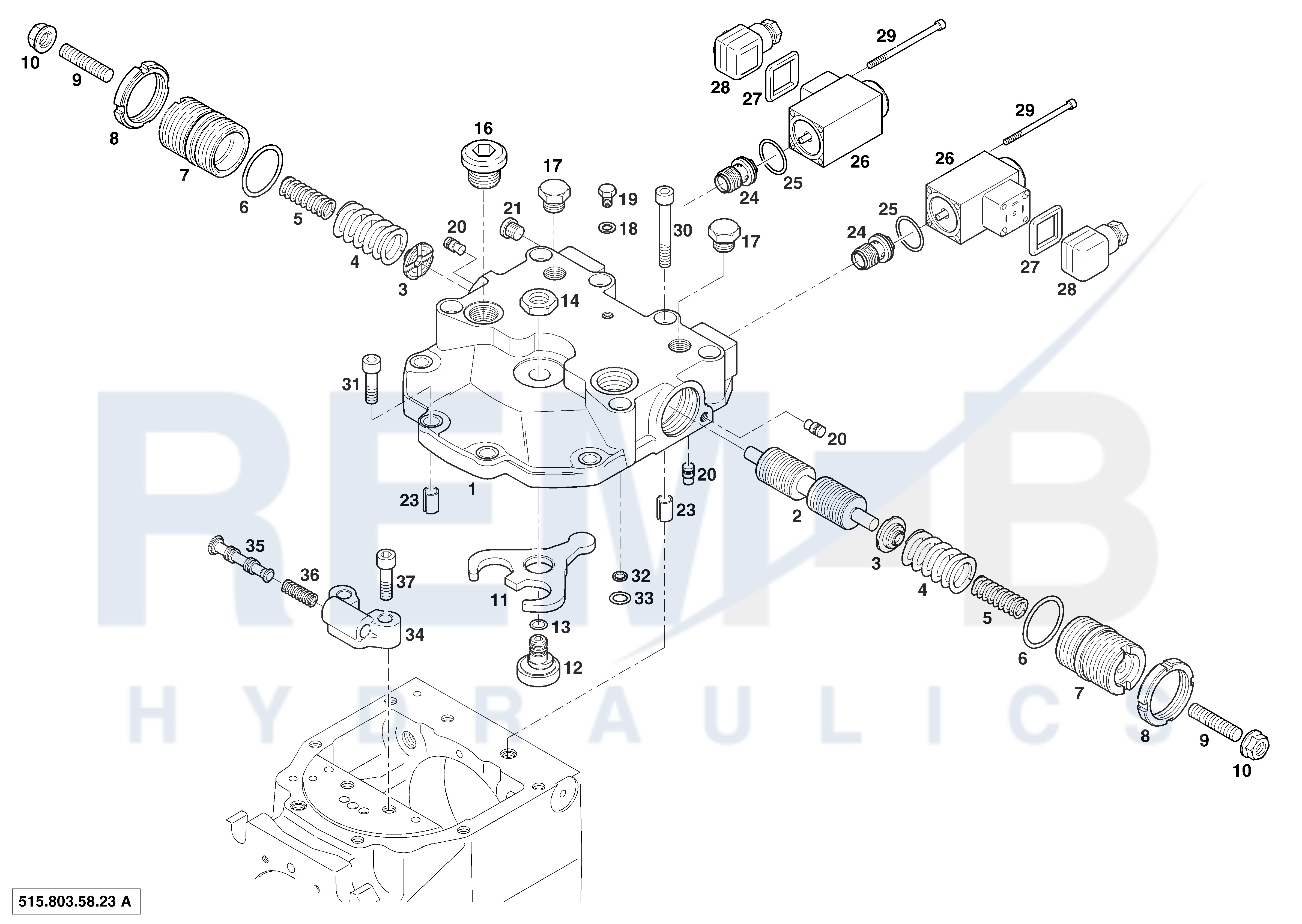 ELECTRIC-HYDRAULIC REMOTE CONTROL