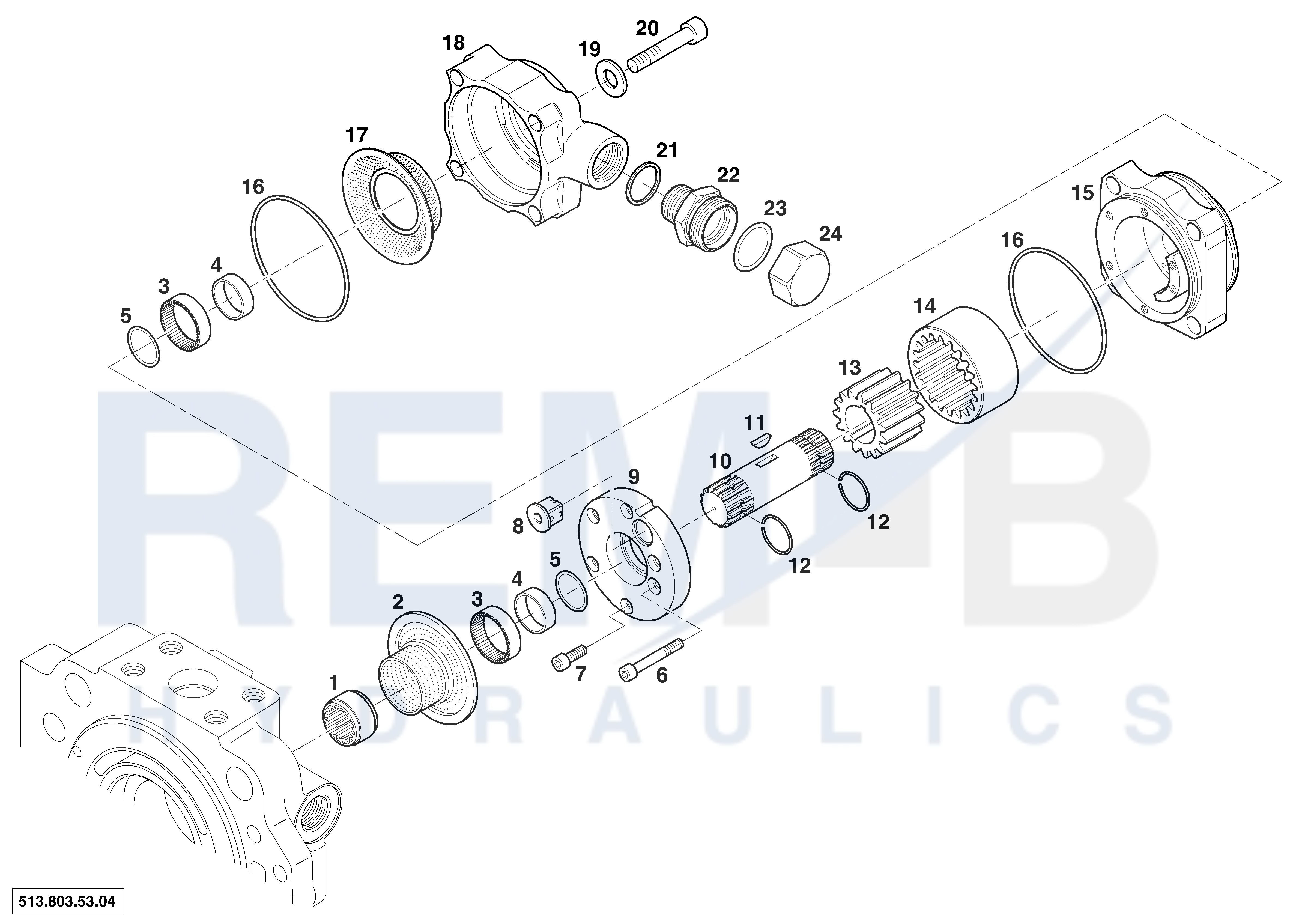 FEED PUMP WITH EXTERNAL INDUCTION (18,3 CM3/H)