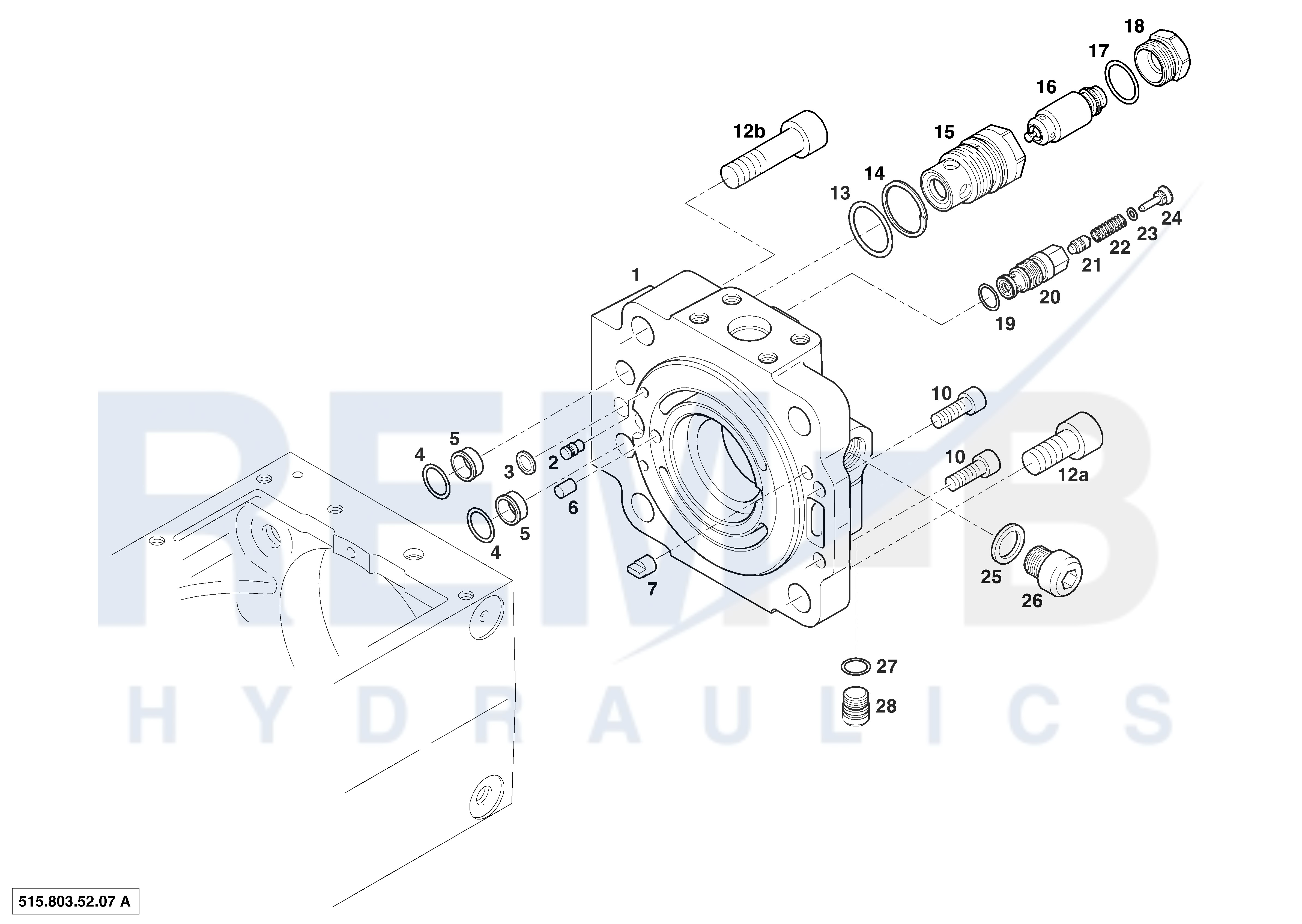 REAR COVER AND VALVE