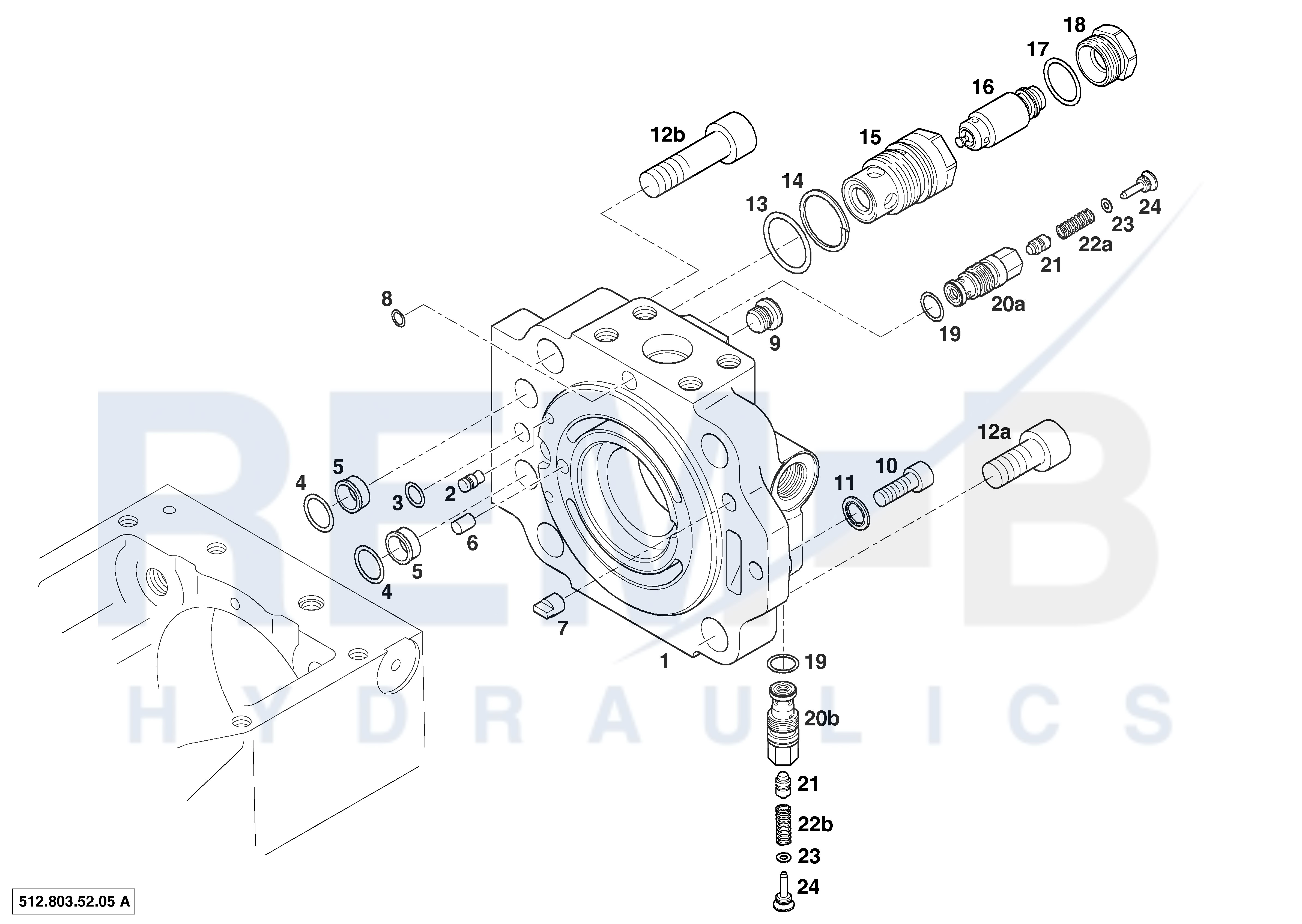 REAR COVER AND VALVE