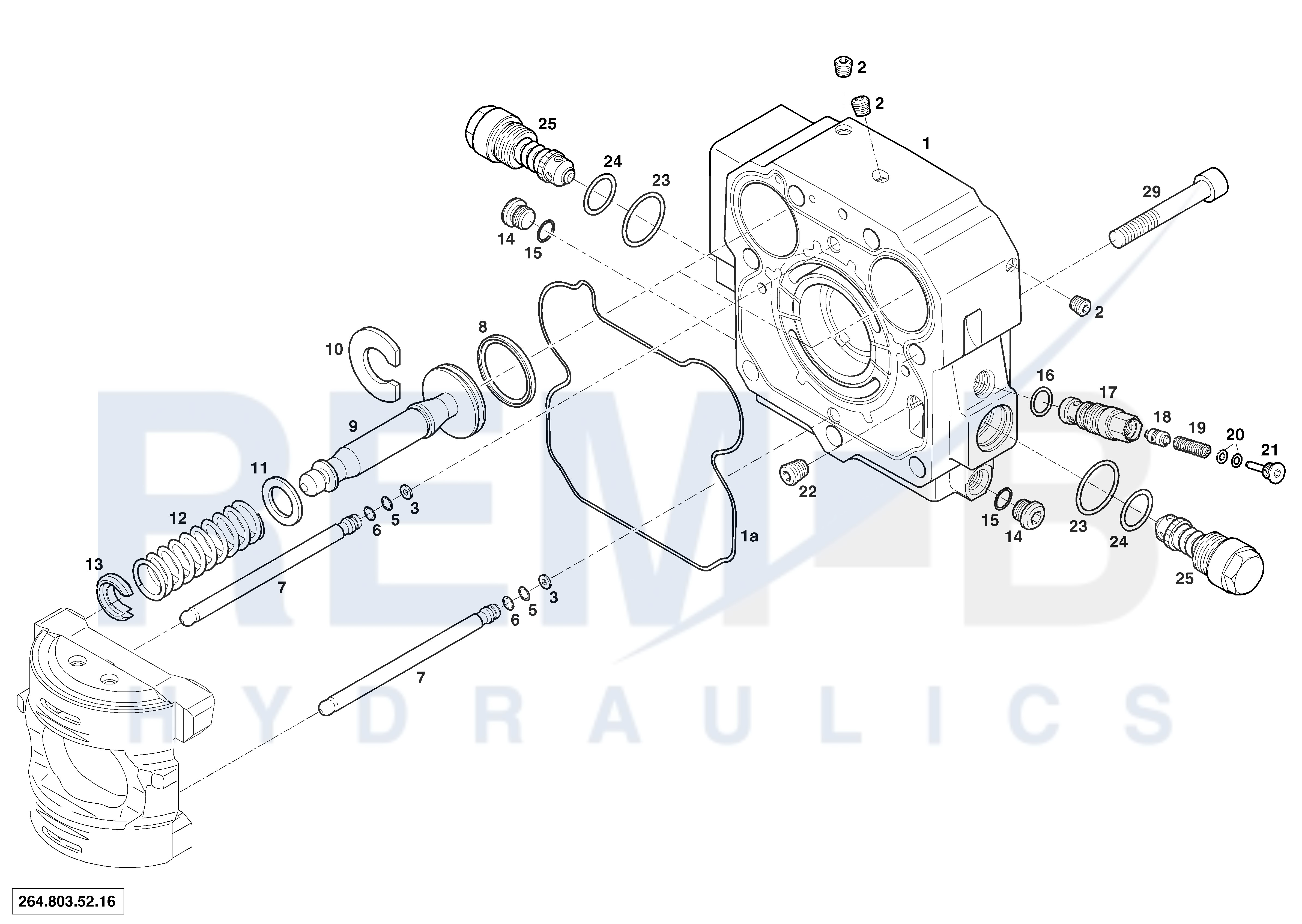 PORT PLATE HOUSING AND VALVES