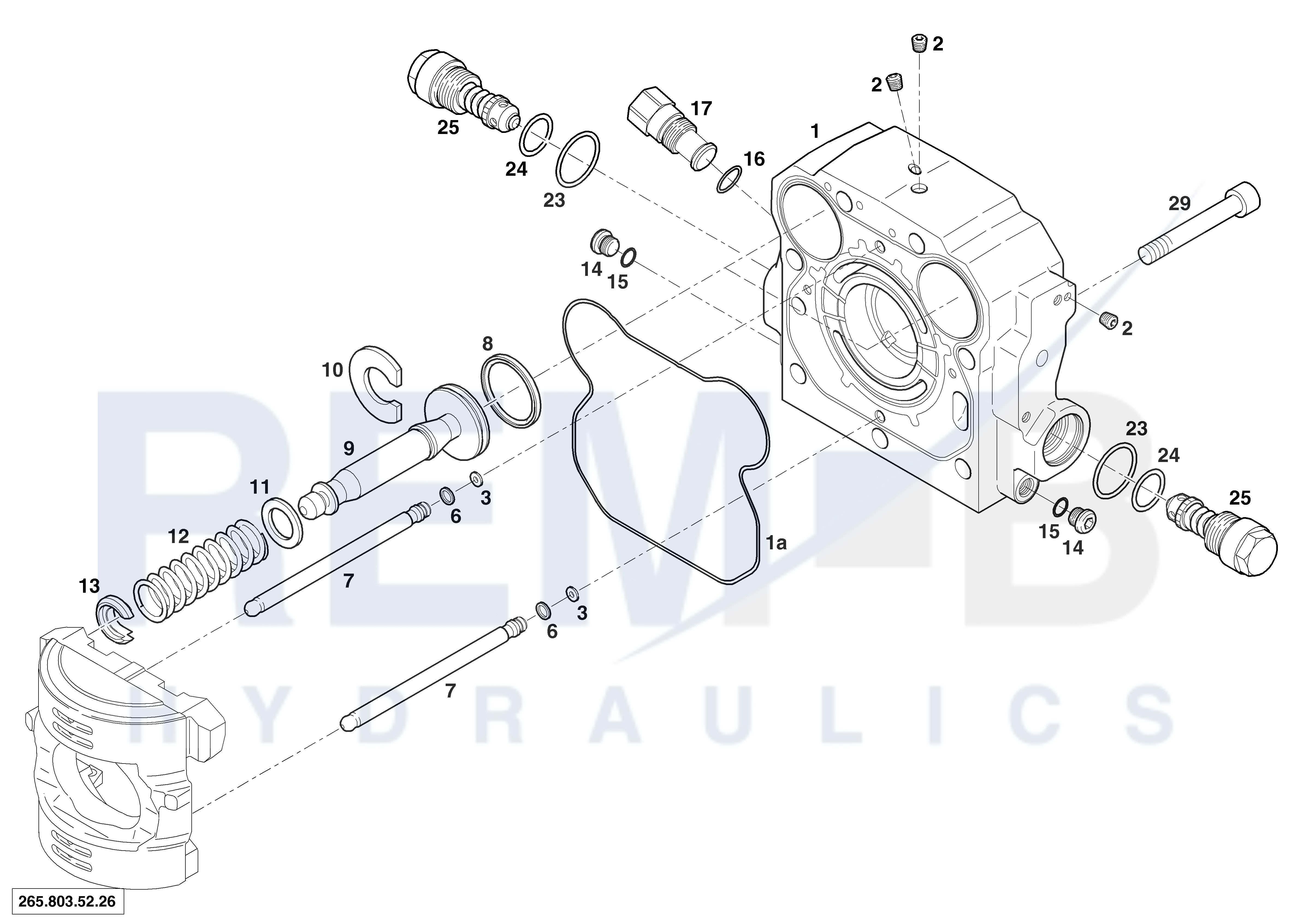 REAR COVER AND VALVE