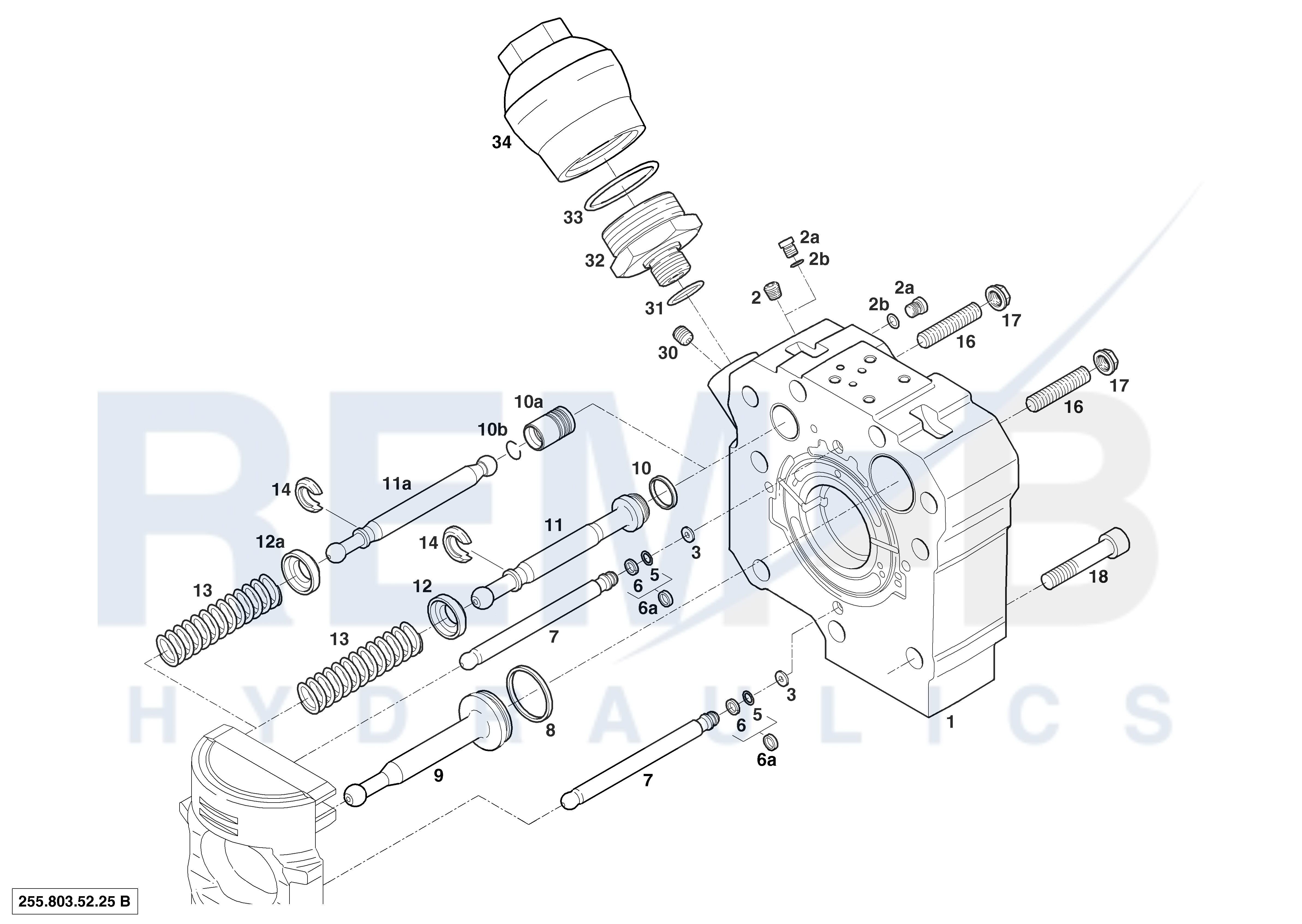 PORT PLATE HOUSING CLOCKWISE