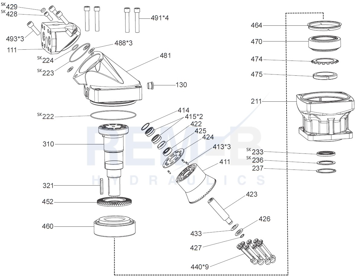 STANDARD SPARE PARTS F12-250