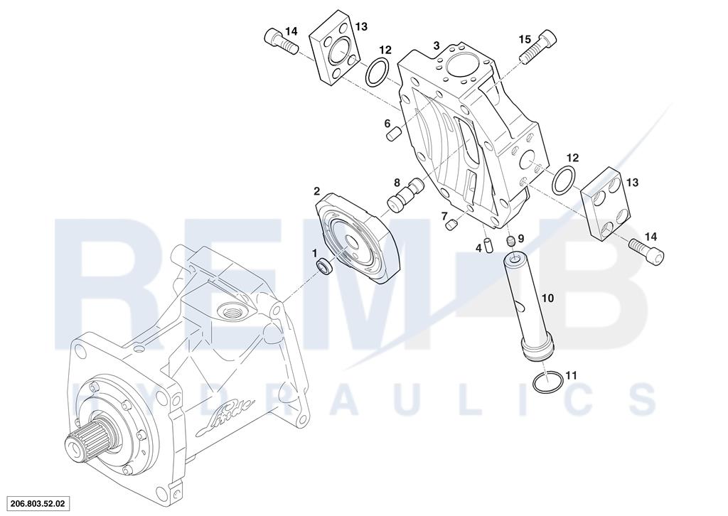 PORT PLATE HOUSING AND CONTROL PISTON