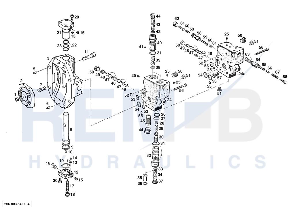 PORT PLATE HOUSING AND PRESSURE REGULATOR (206.000