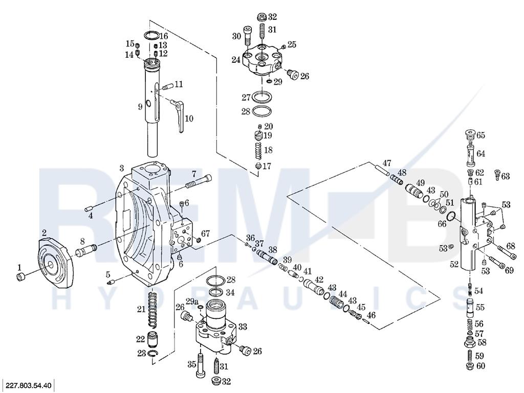 PORT PLATE HOUSING AND SUMMATED POWER CONTROL WITH