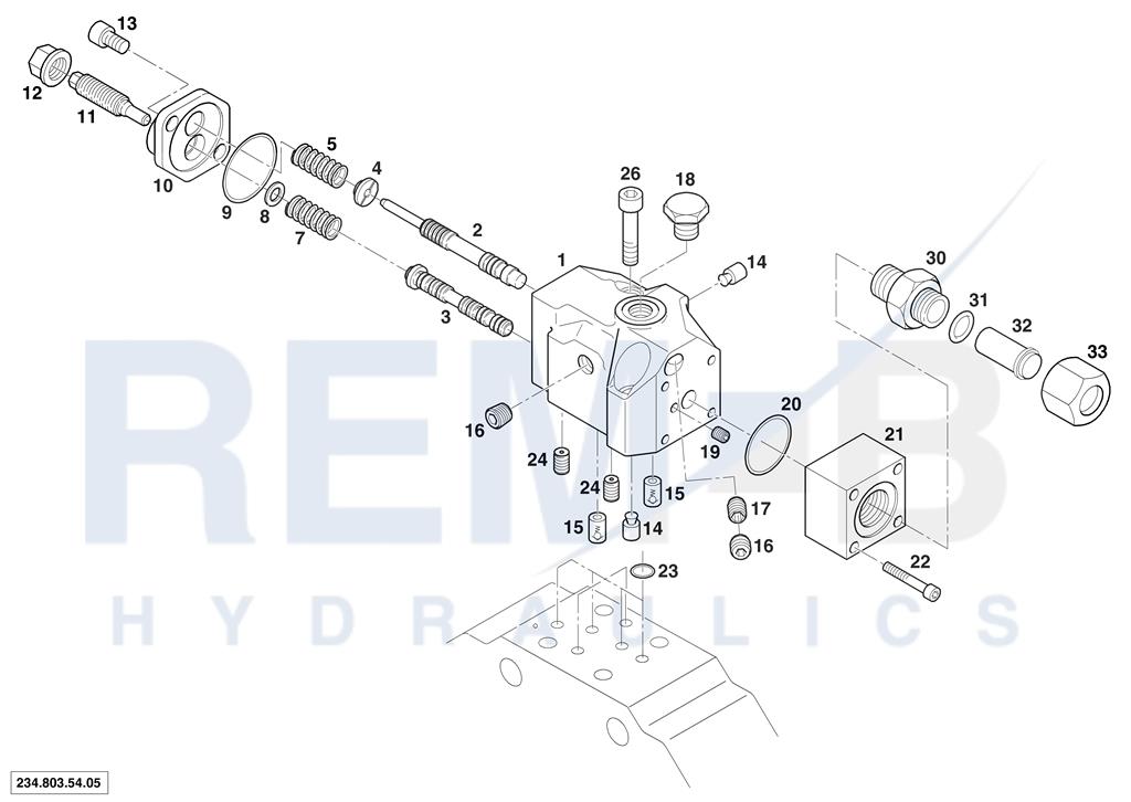 PRESSURE REGULATOR WITH HYDRAULIC QMAX-CONTROL (ND