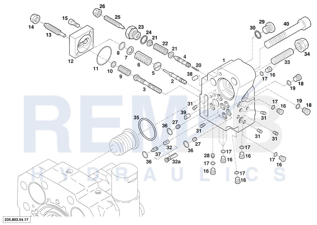 PRESSURE REGULATOR WITH HYDRAULIC VMAX-/VMIN2-CONT