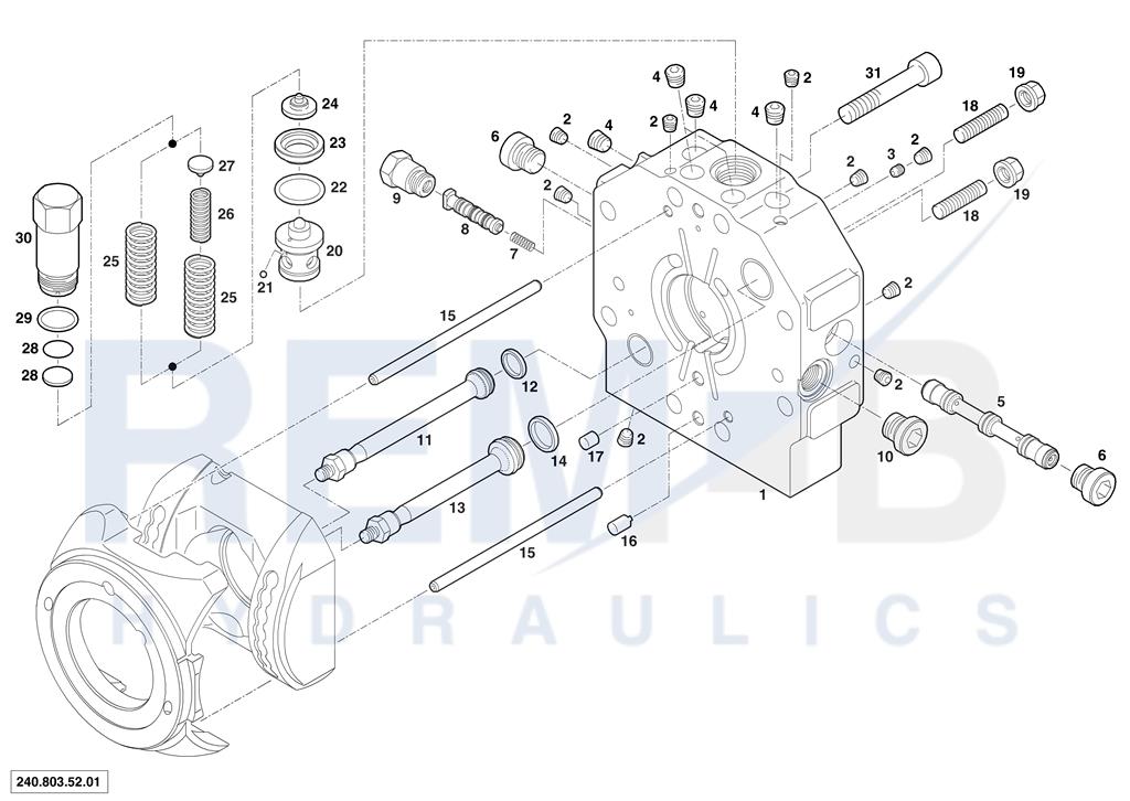 PORT PLATE HOUSING AND VALVES