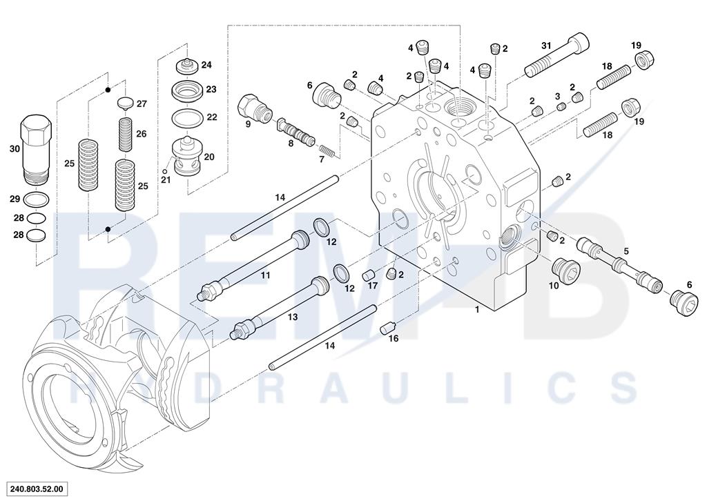 PORT PLATE HOUSING AND VALVES