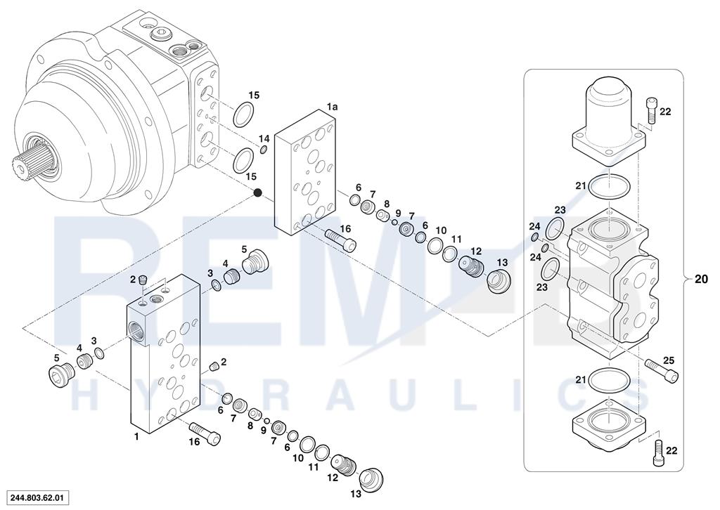 VALVE PLATE AND BRAKE VALVE