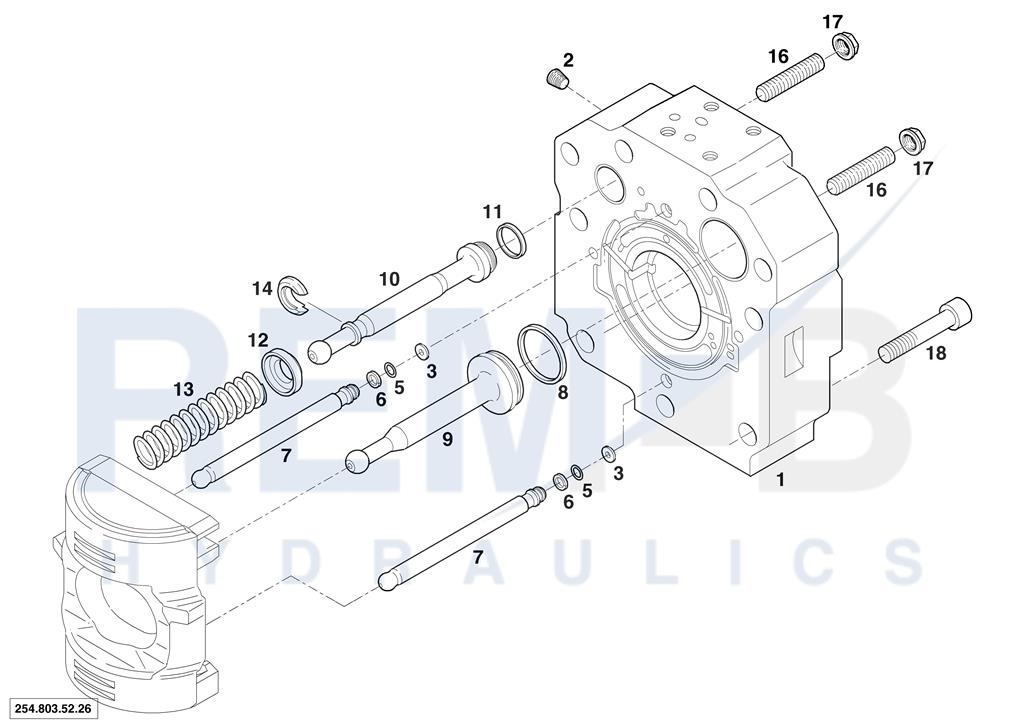 REAR COVER (PLATE PISTON - 254.000.25.82)