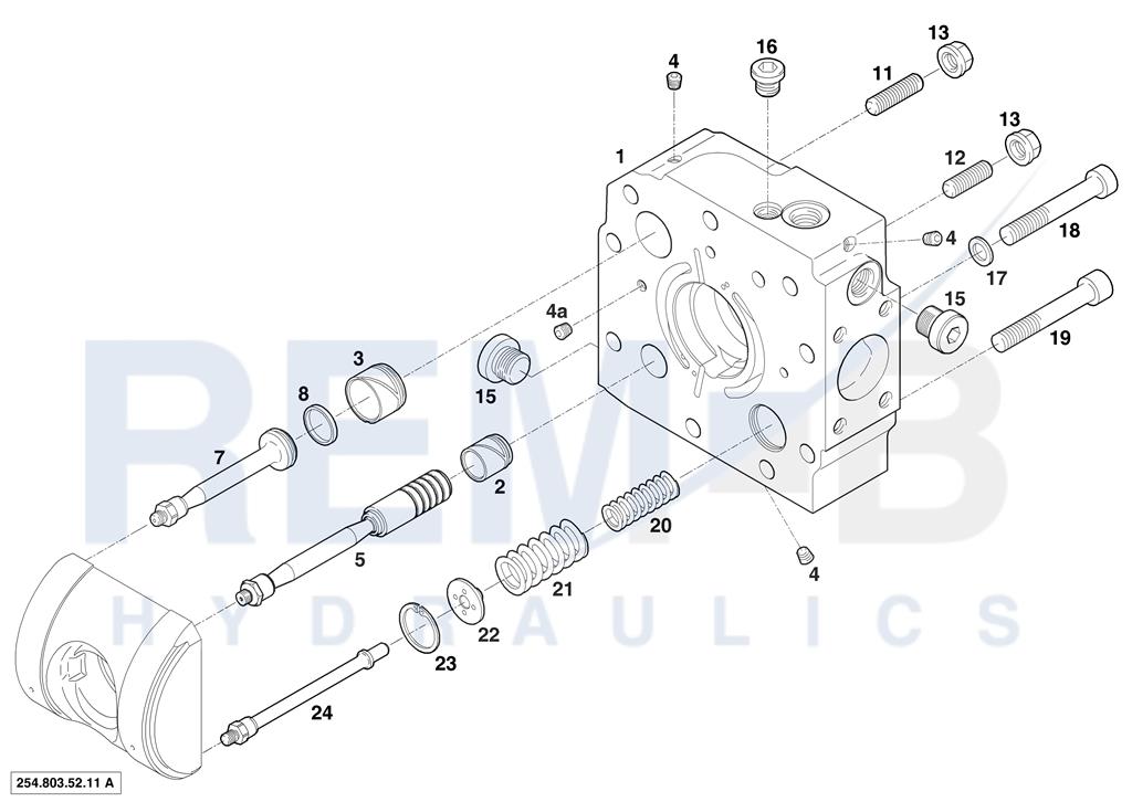 PORT PLATE HOUSING CLOCKWISE