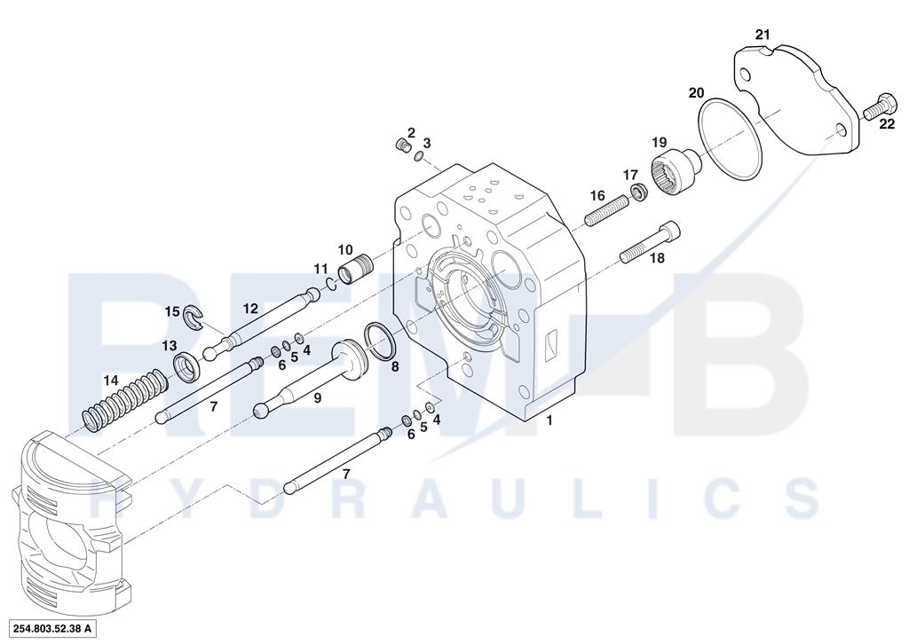 PORT PLATE HOUSING CLOCKWISE