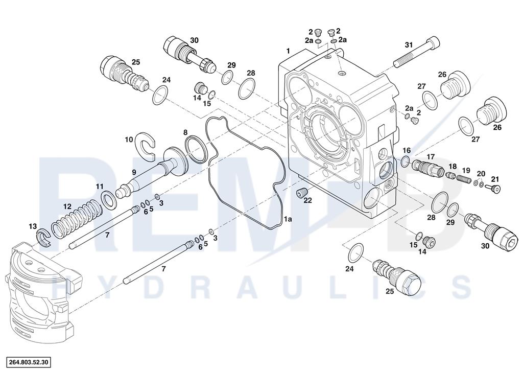 REAR COVER AND VALVE